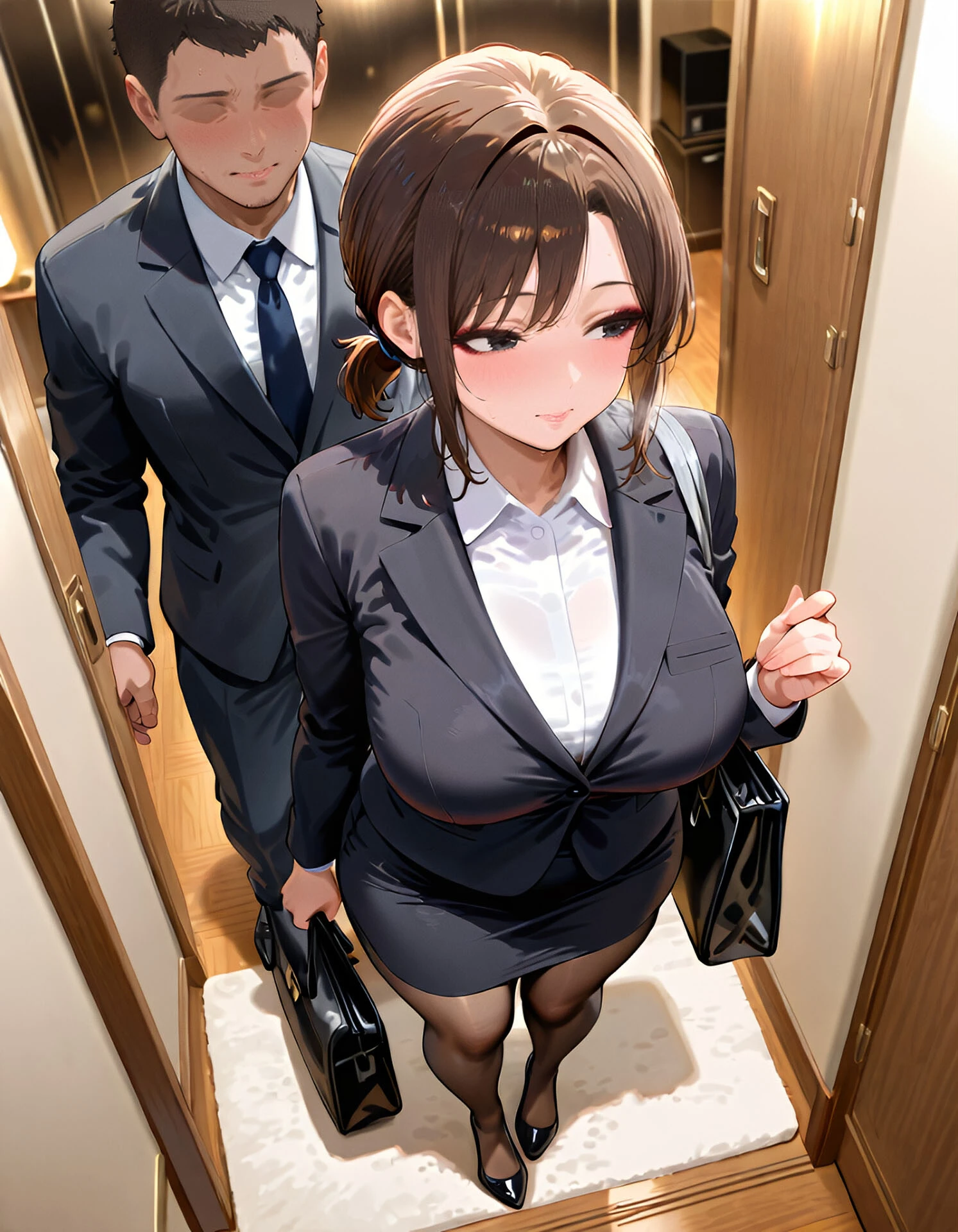ムチムチ女上司 若手育性指導 出張編 モザイク版ページ4
