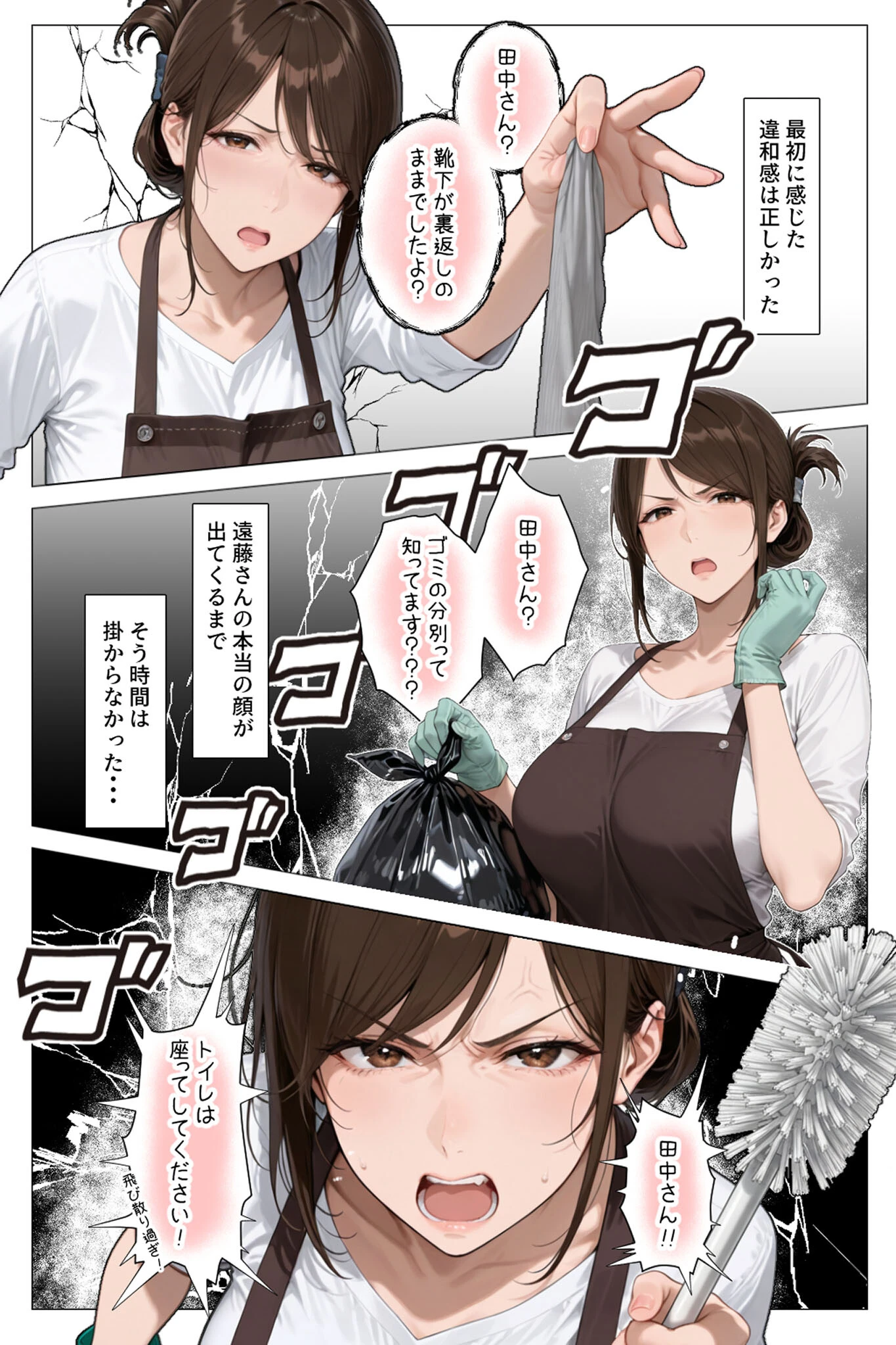 怒ってばかりの綺麗め家政婦さんが実は俺のパンツでオナニーするケツ穴大好き欲求不満ドスケベオバサンだった件(1) モザイク版ページ7