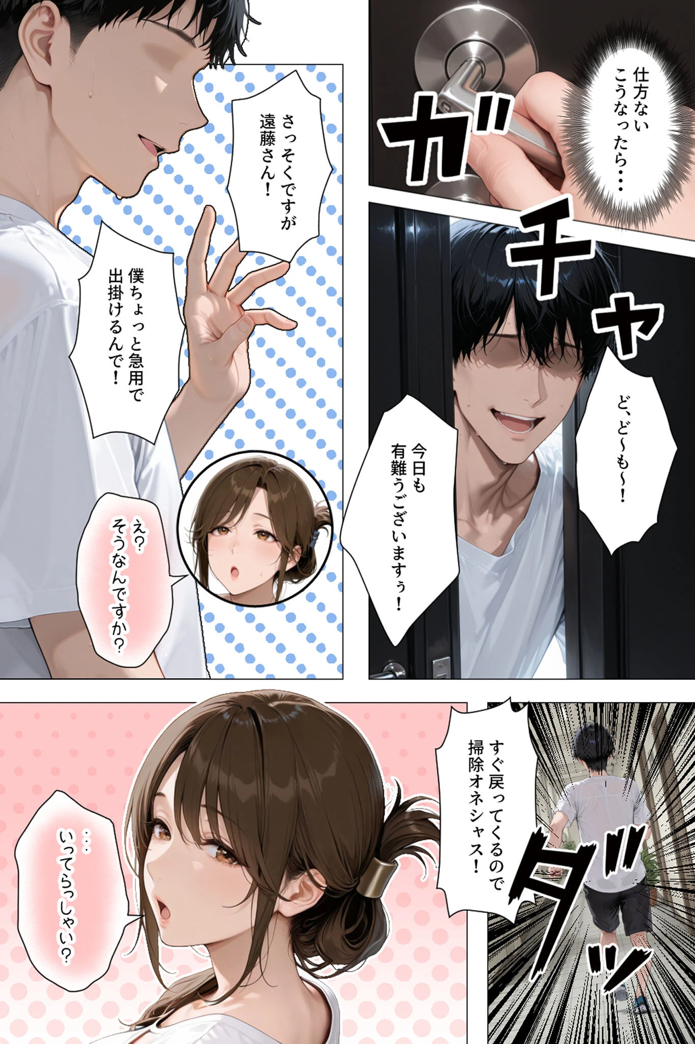 怒ってばかりの綺麗め家政婦さんが実は俺のパンツでオナニーするケツ穴大好き欲求不満ドスケベオバサンだった件(1) モザイク版ページ9