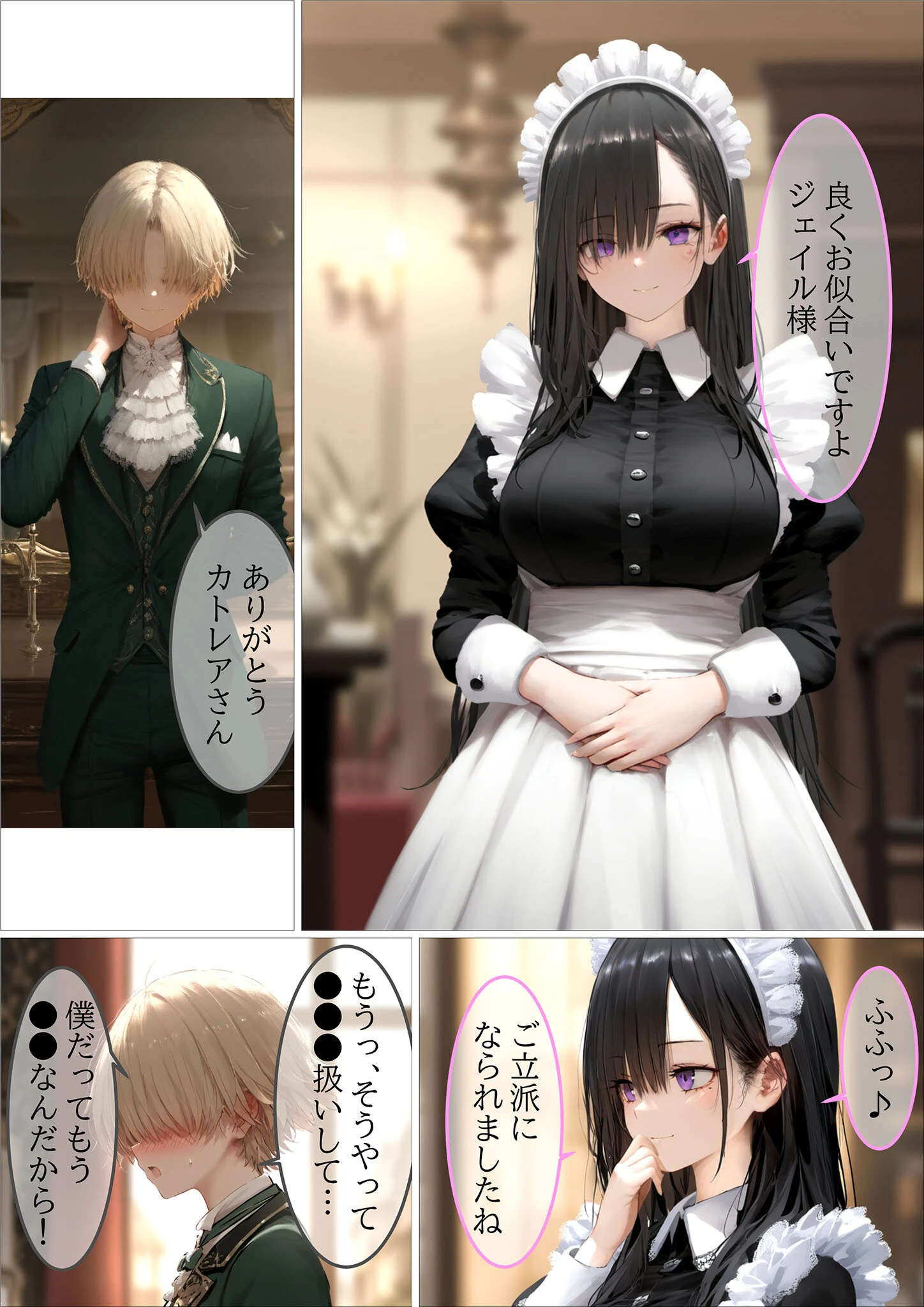 貴族メイドが悪辣侯爵に堕とされるまで モザイク版ページ3