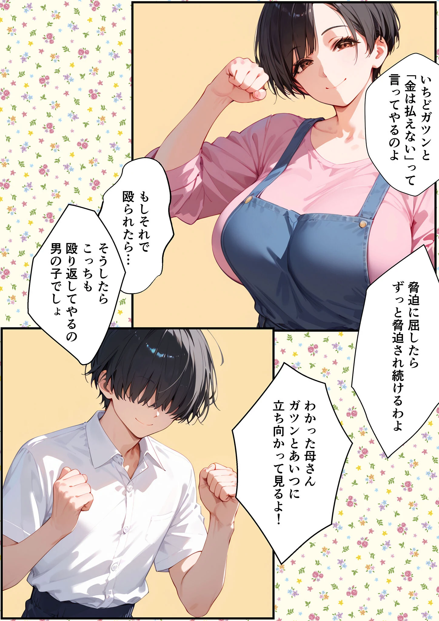 女手ひとつでボクを育ててくれた自慢の母がボクを守るためにいじめっ子の女になる話 1&2 モザイク版ページ10
