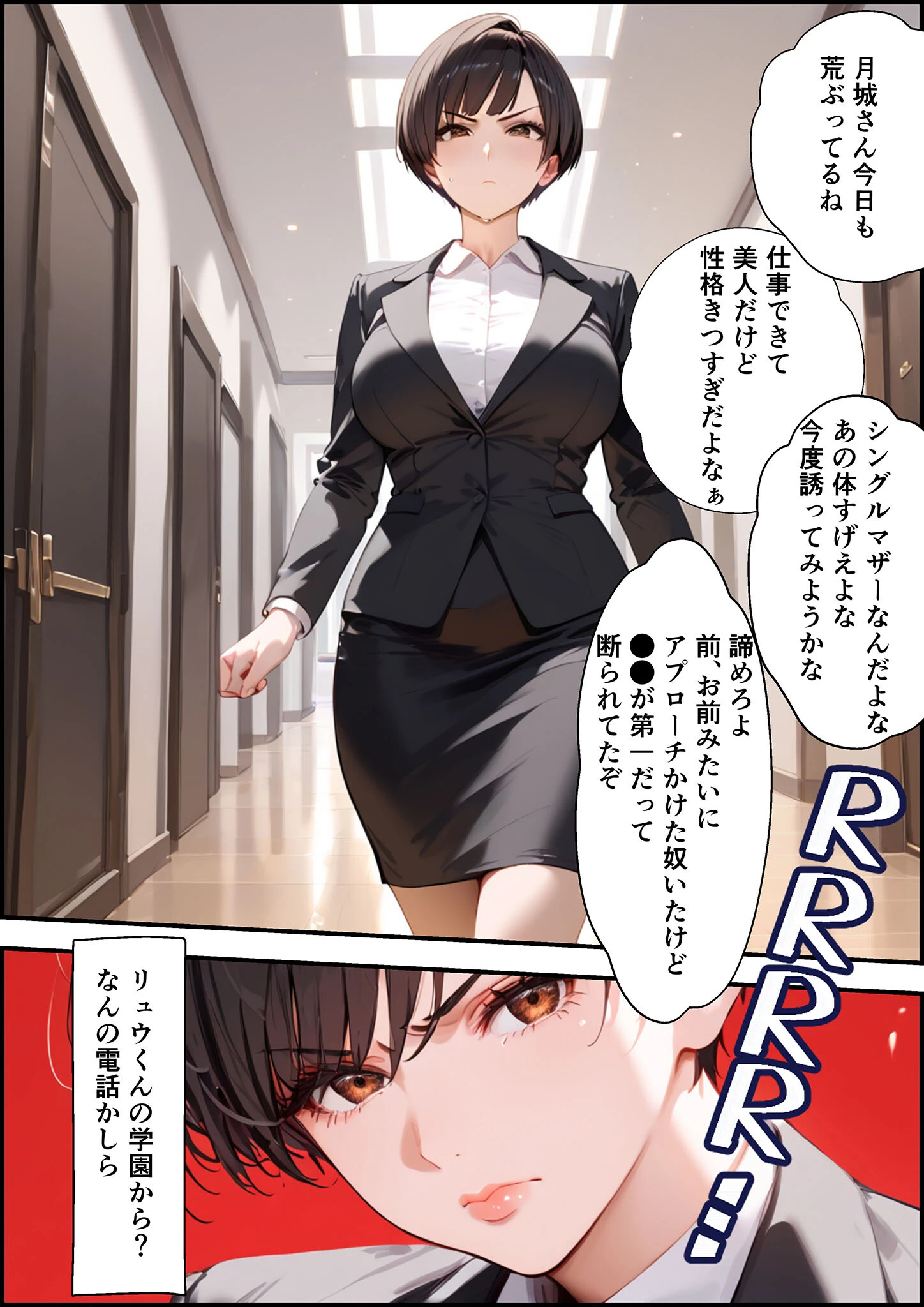 女手ひとつでボクを育ててくれた自慢の母がボクを守るためにいじめっ子の女になる話 1&2 モザイク版ページ12