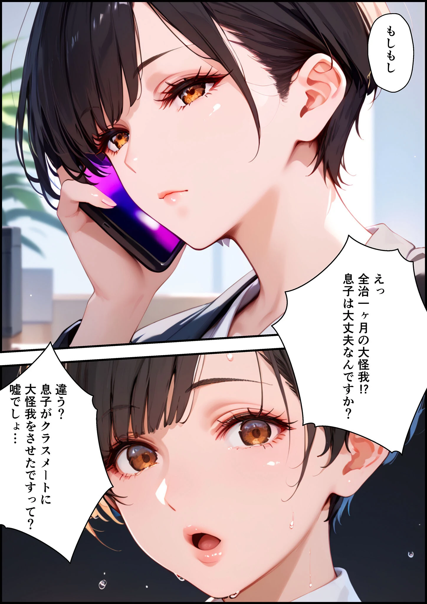 女手ひとつでボクを育ててくれた自慢の母がボクを守るためにいじめっ子の女になる話 1&2 モザイク版ページ13