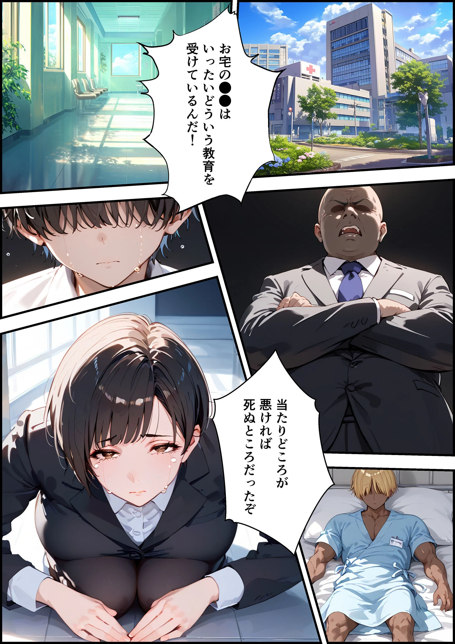 女手ひとつでボクを育ててくれた自慢の母がボクを守るためにいじめっ子の女になる話 1&2 モザイク版ページ14