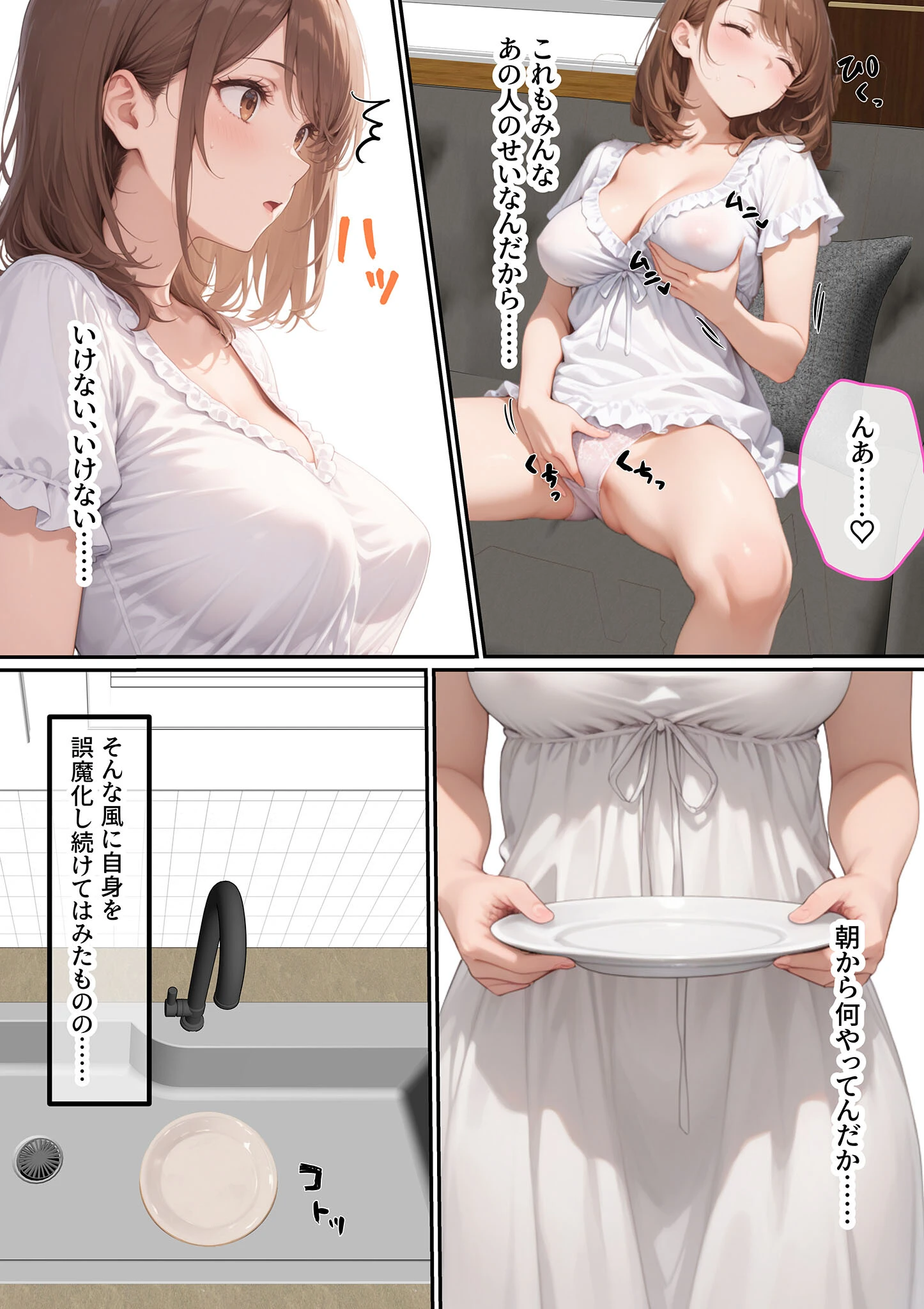 ただ空き巣に入っただけのはずが欲求不満な人妻を堕とすことになった話〜盗んだのは物ではなく躰でした〜 モザイク版ページ7