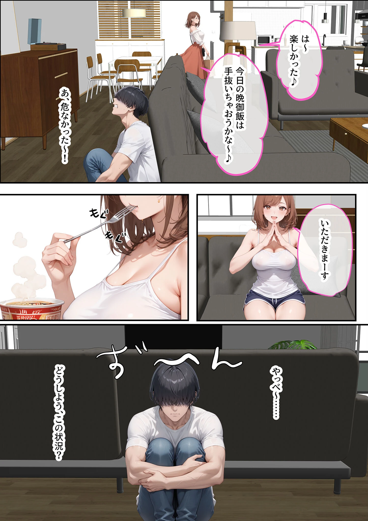ただ空き巣に入っただけのはずが欲求不満な人妻を堕とすことになった話〜盗んだのは物ではなく躰でした〜 モザイク版ページ13
