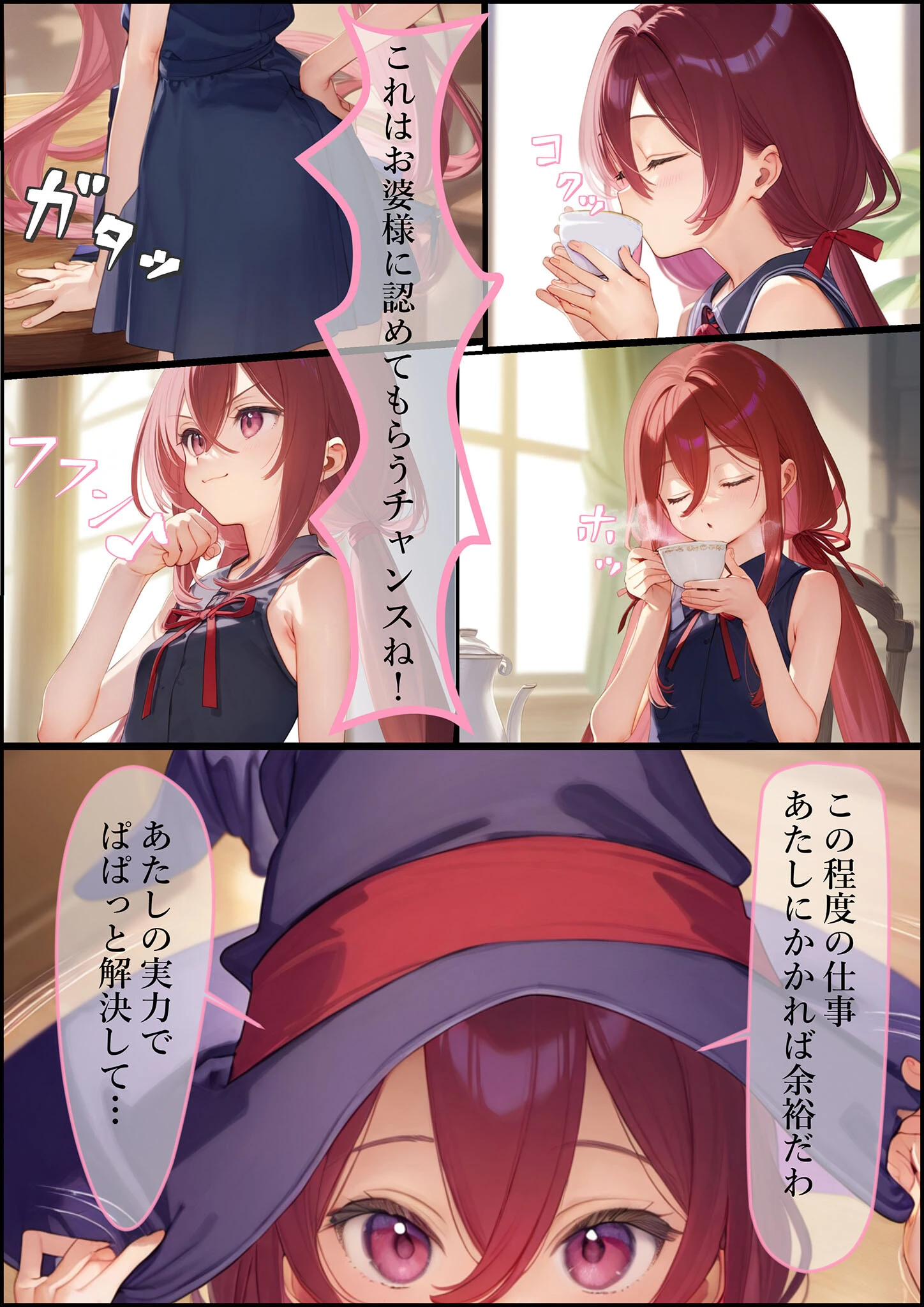 魔女見習いリベリーのお使い モザイク版ページ6