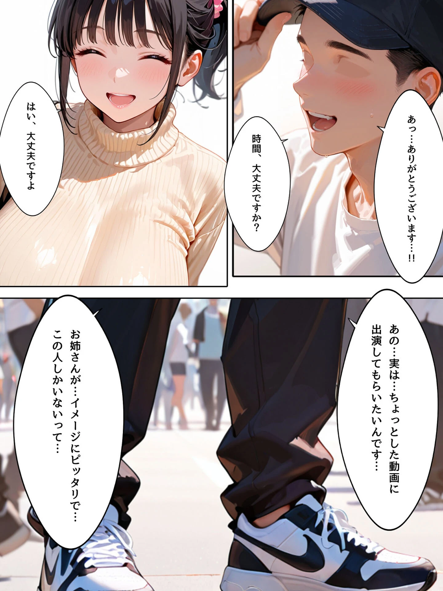 ミニマム爆乳妻〜騙されてAV出演してしまいました〜 モザイク版ページ9