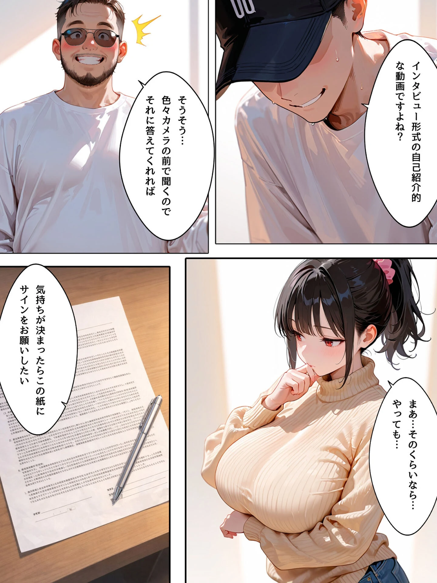 ミニマム爆乳妻〜騙されてAV出演してしまいました〜 モザイク版ページ19