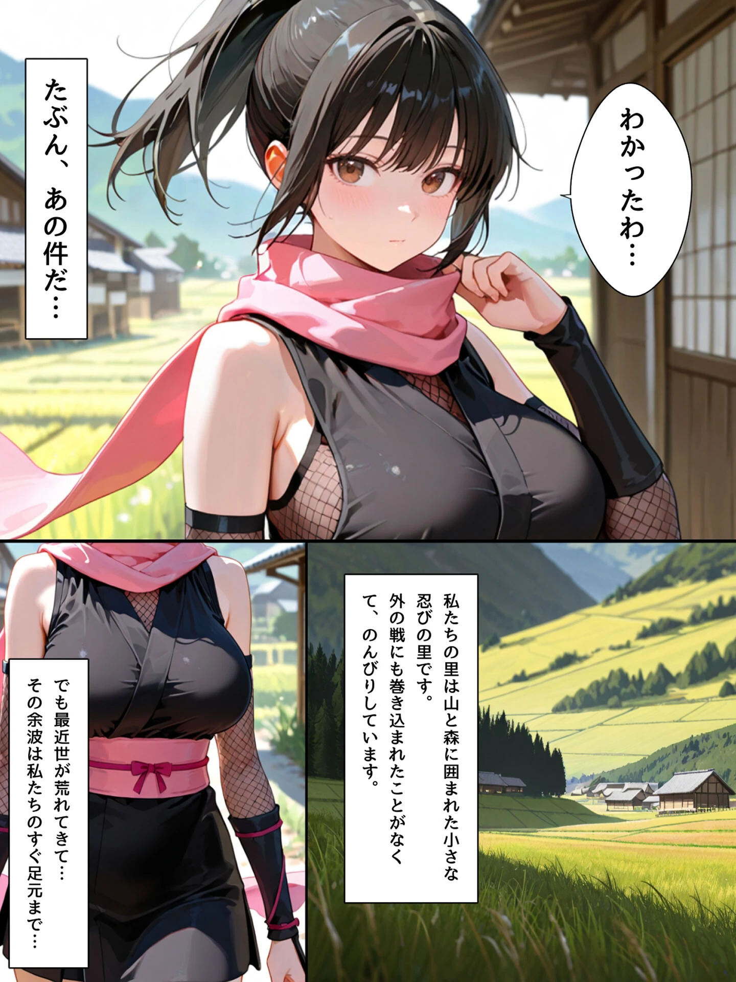 隙だらけな爆乳くの一潜入任務 モザイク版ページ5