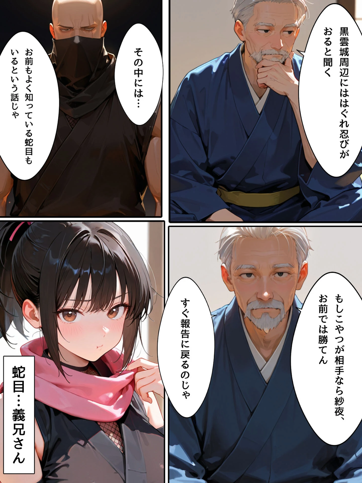 隙だらけな爆乳くの一潜入任務 モザイク版ページ8