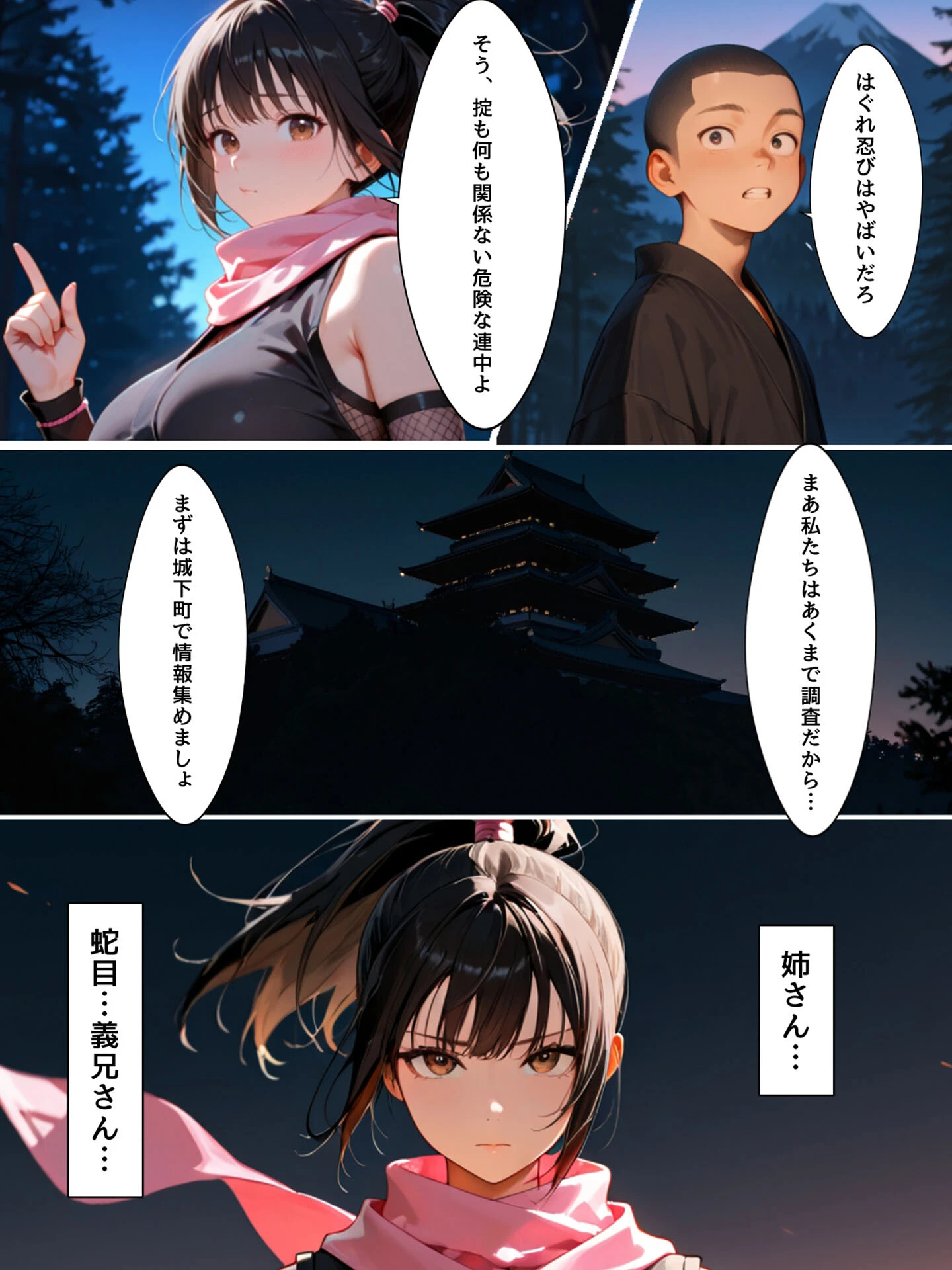 隙だらけな爆乳くの一潜入任務 モザイク版ページ12
