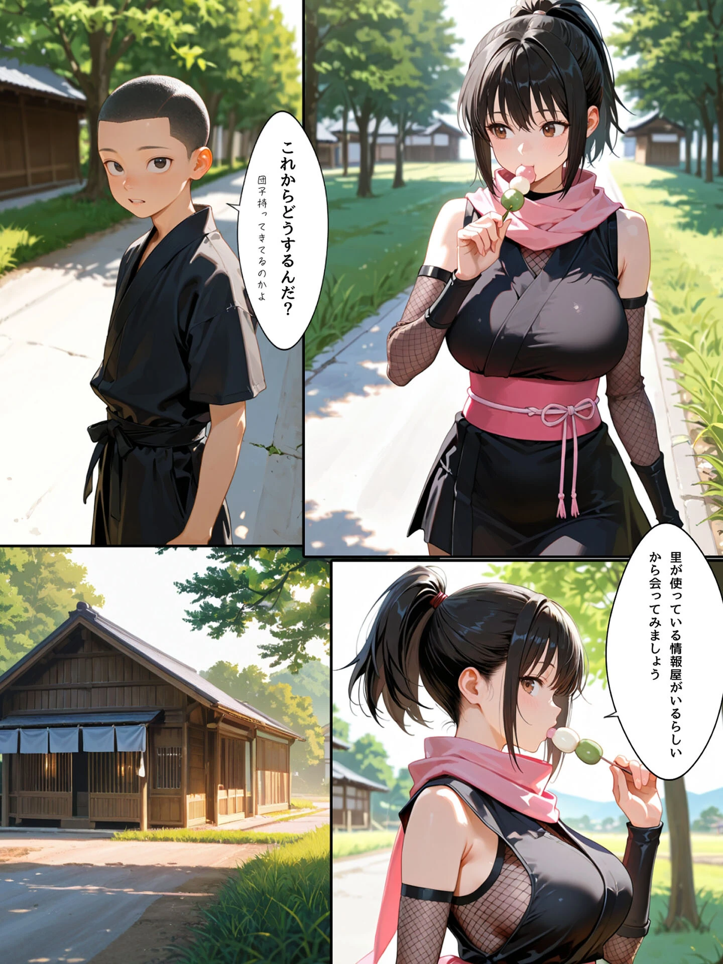 隙だらけな爆乳くの一潜入任務 モザイク版ページ14