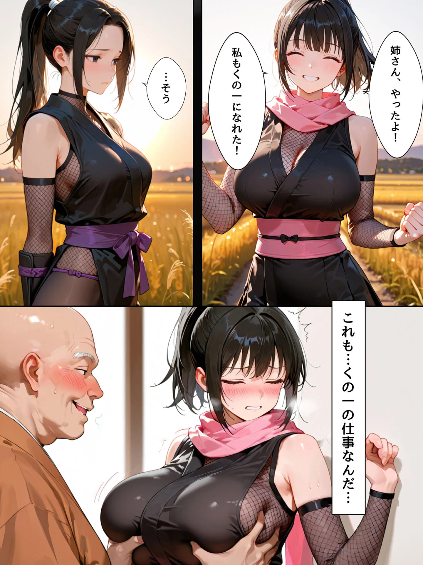 隙だらけな爆乳くの一潜入任務 モザイク版ページ21