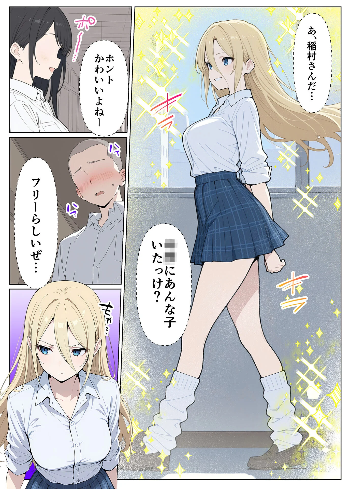 整形ギャルさん、クラスの底辺男子に弱み握られて●●●●されちゃいました モザイク版ページ5