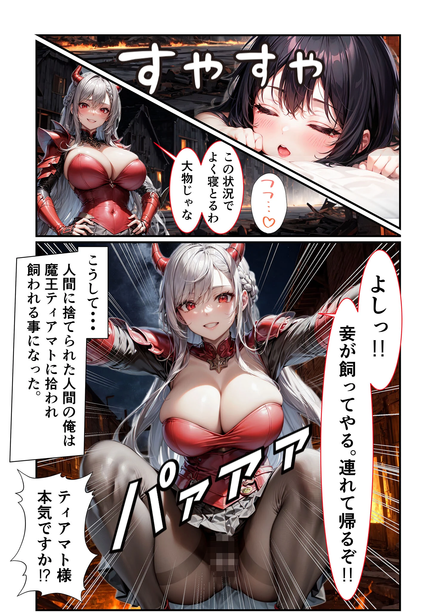 魔王様はえっちがお好き 〜最強魔族の甘く淫らな夜の営み〜 モザイク版ページ11