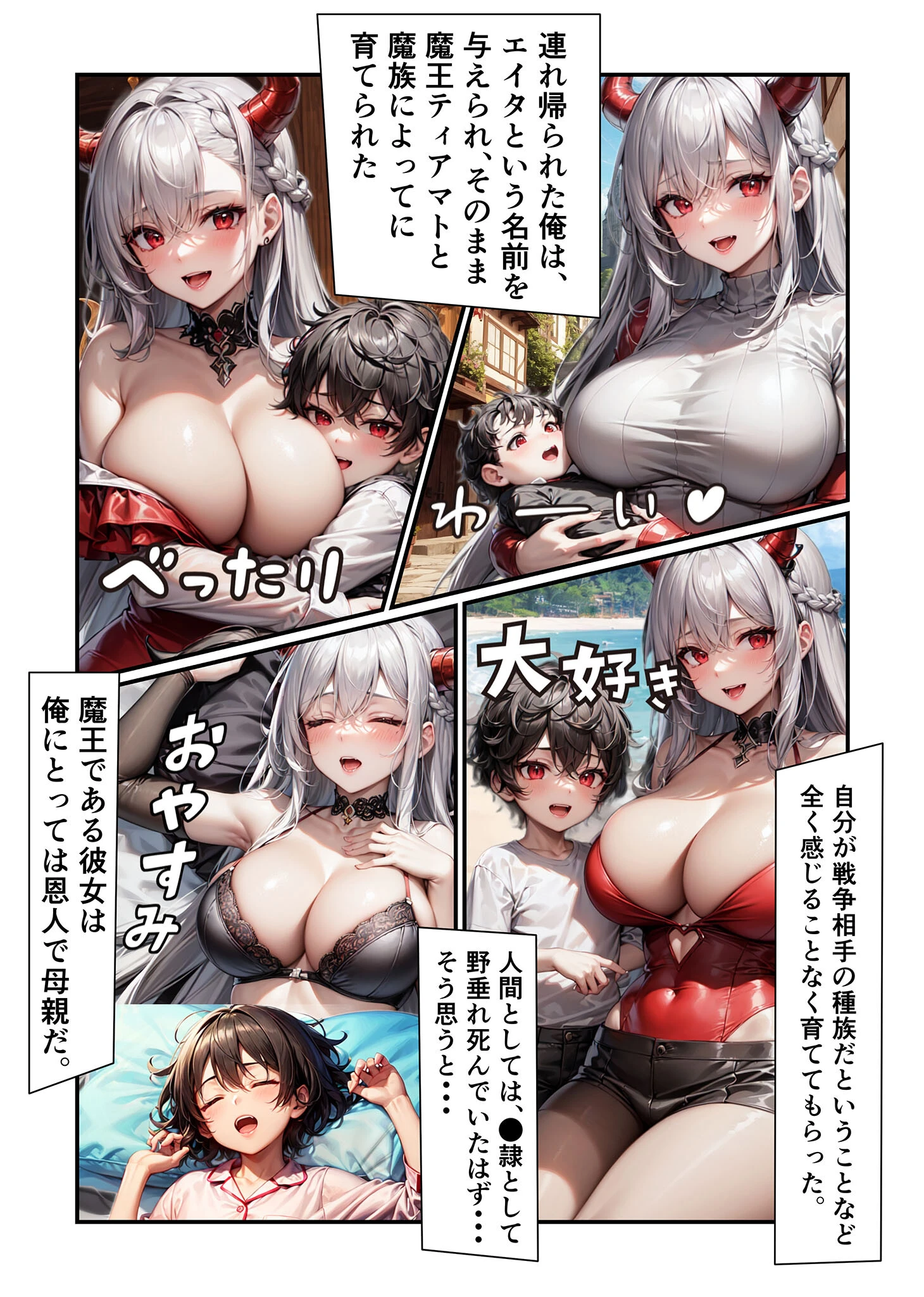 魔王様はえっちがお好き 〜最強魔族の甘く淫らな夜の営み〜 モザイク版ページ12