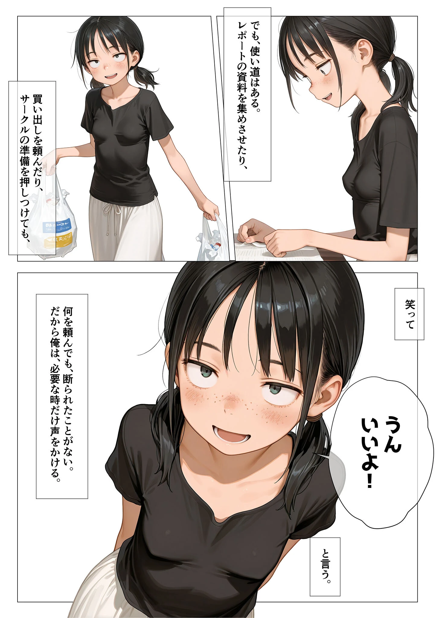 ちいぶす-おっぱい小さくてブスだけどいつでもヤレる幼馴染- モザイク版ページ5