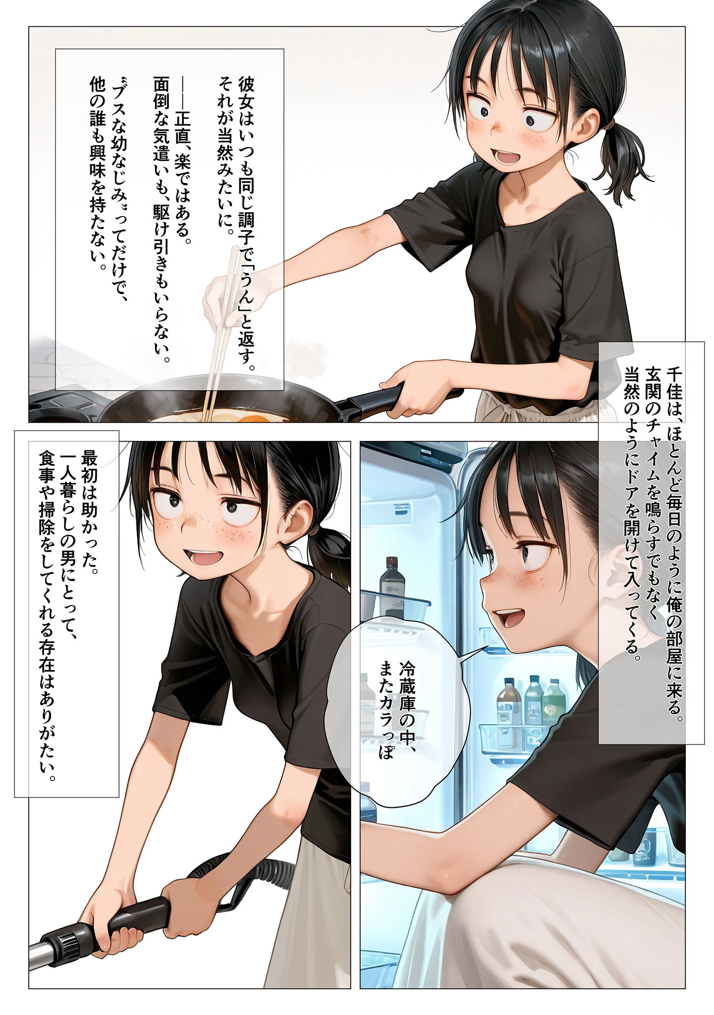 ちいぶす-おっぱい小さくてブスだけどいつでもヤレる幼馴染- モザイク版ページ6