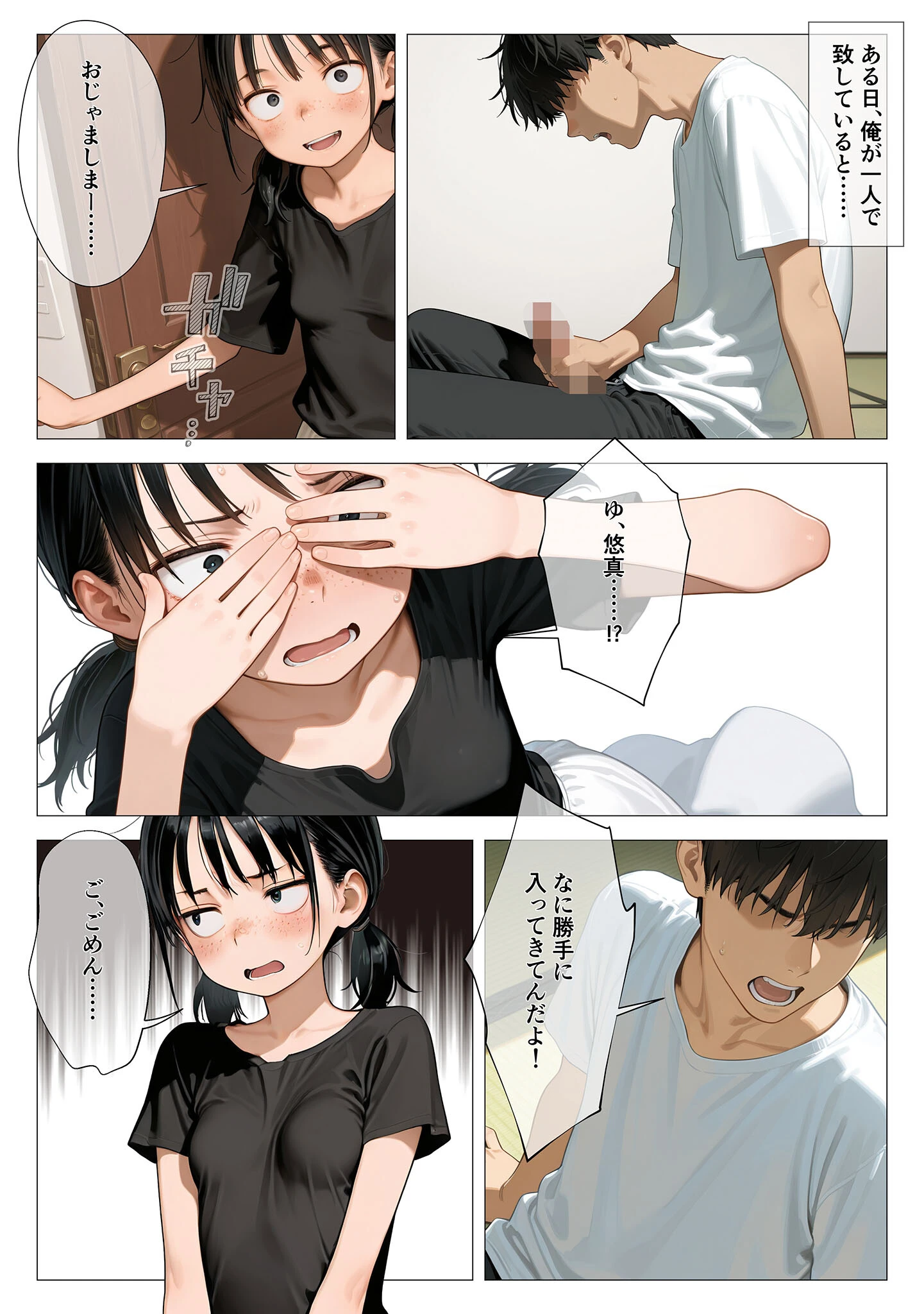 ちいぶす-おっぱい小さくてブスだけどいつでもヤレる幼馴染- モザイク版ページ7