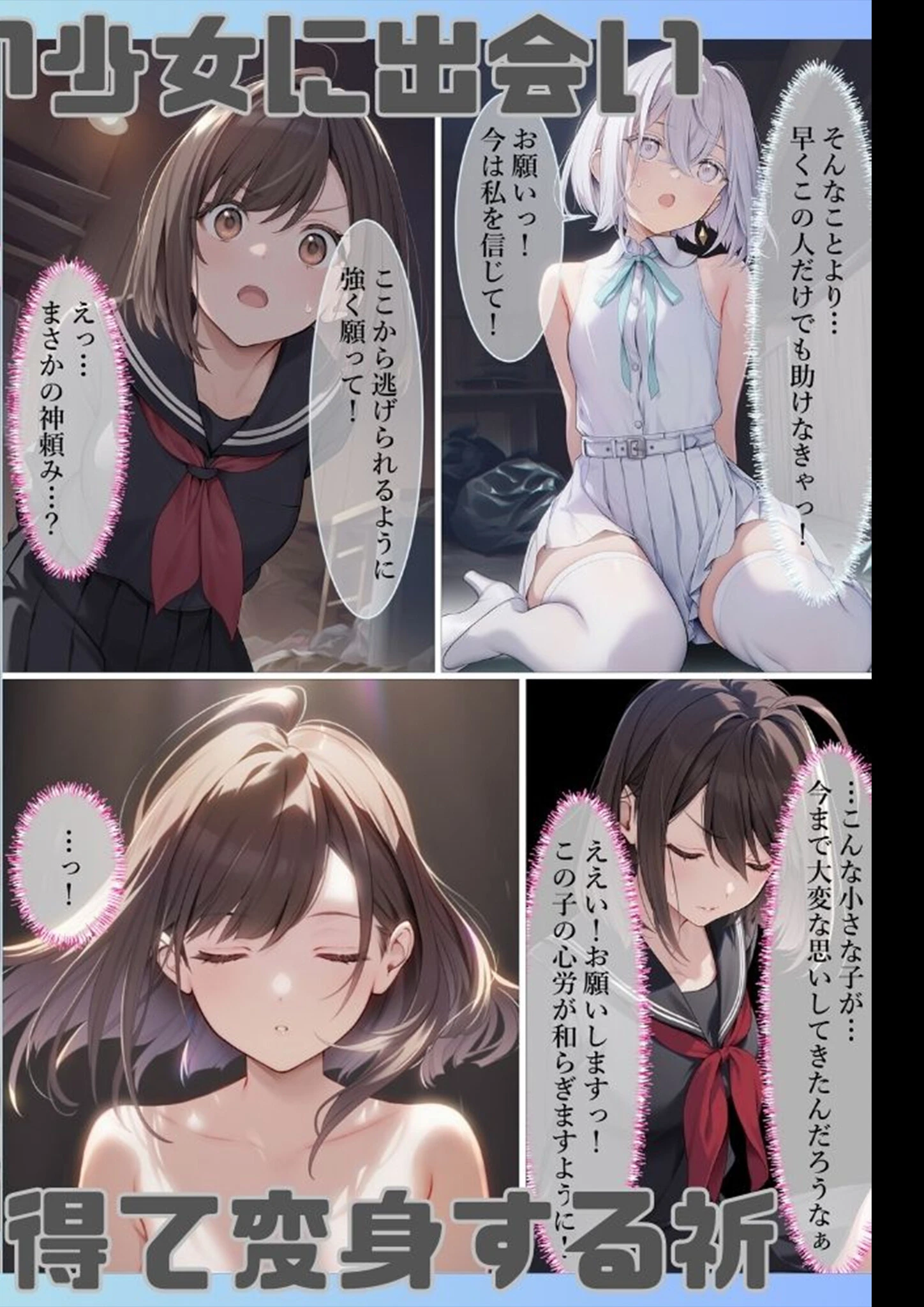 魔法少女WISHES1巻 祈拉致編＋BADEND モザイク版ページ5