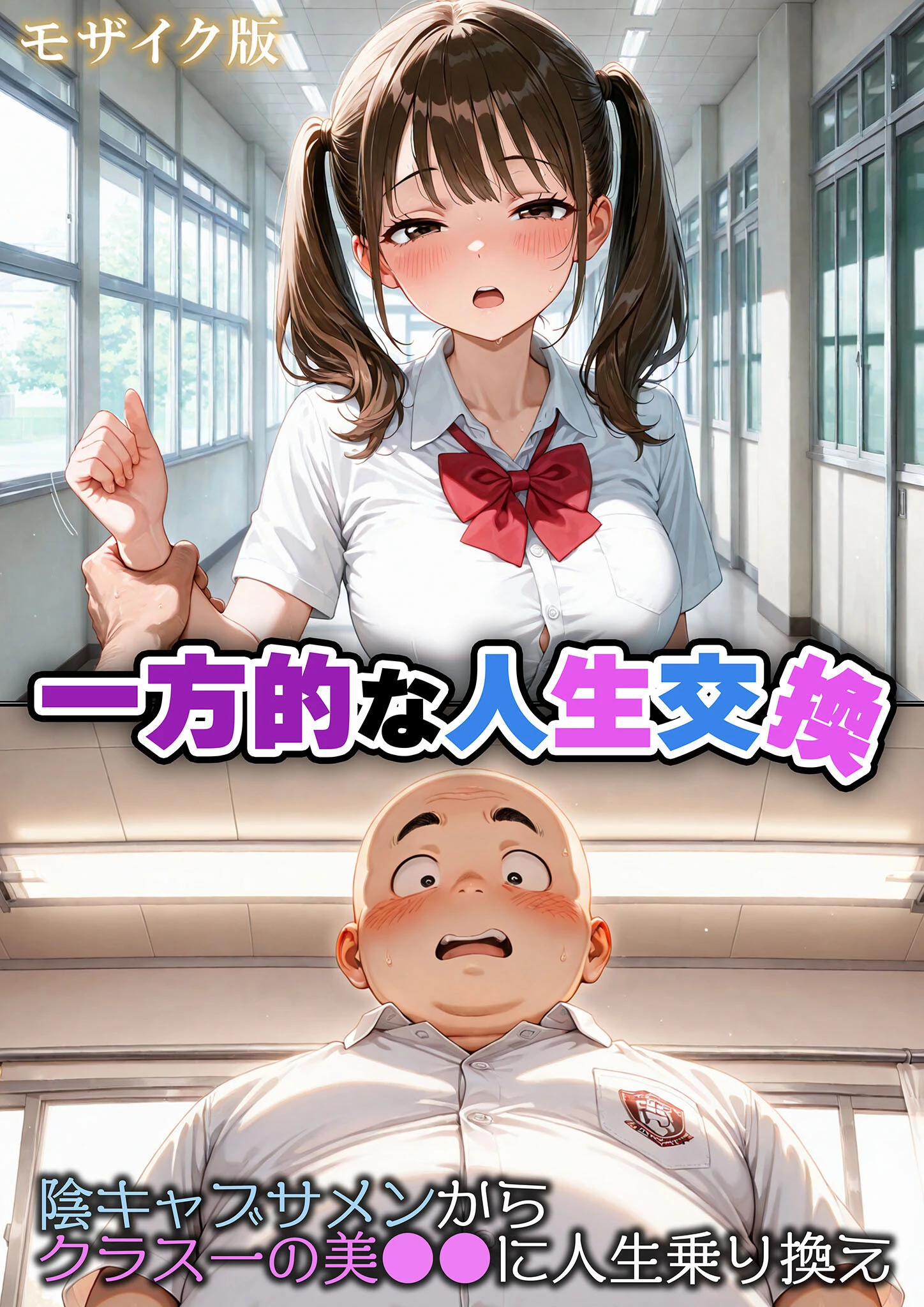 一方的な人生交換〜陰キャブサメンから クラス一の美●●に人生乗り換え〜 モザイク版