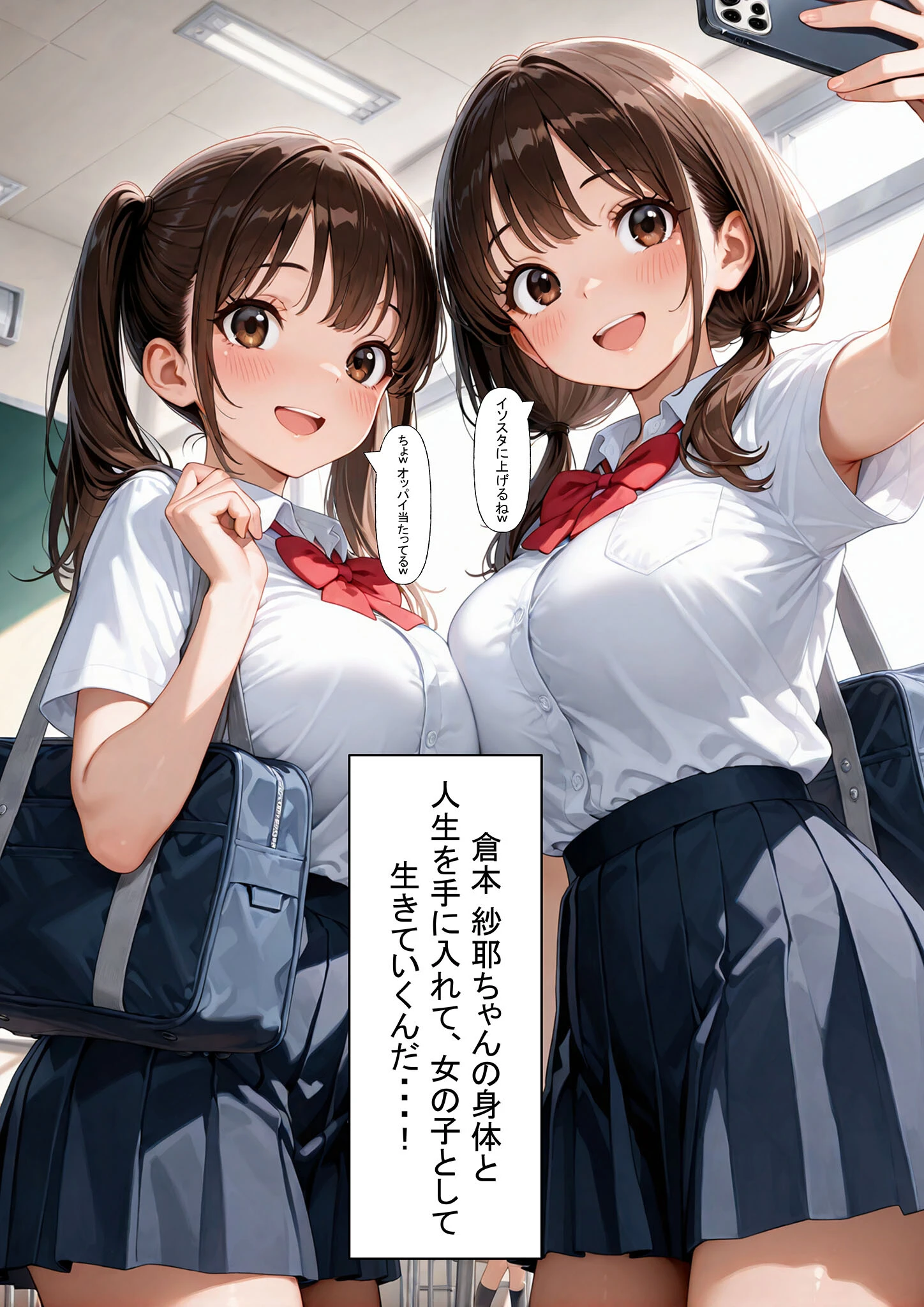 一方的な人生交換〜陰キャブサメンから クラス一の美●●に人生乗り換え〜 モザイク版ページ5