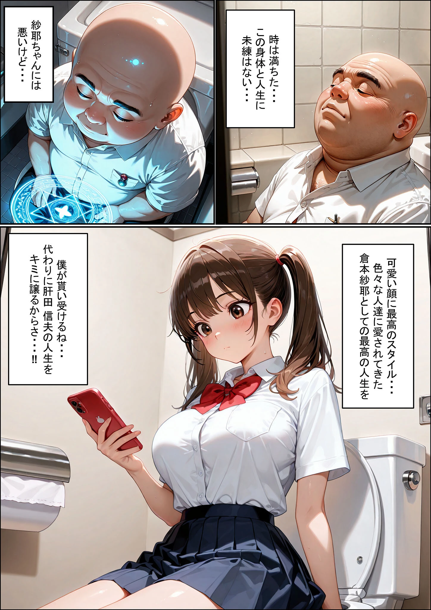 一方的な人生交換〜陰キャブサメンから クラス一の美●●に人生乗り換え〜 モザイク版ページ6