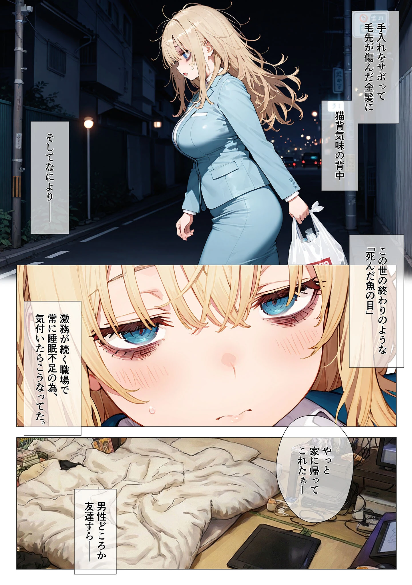 エロ漫画の国のアリス -29歳限界女子が漫画の世界を堪能する- モザイク版ページ4