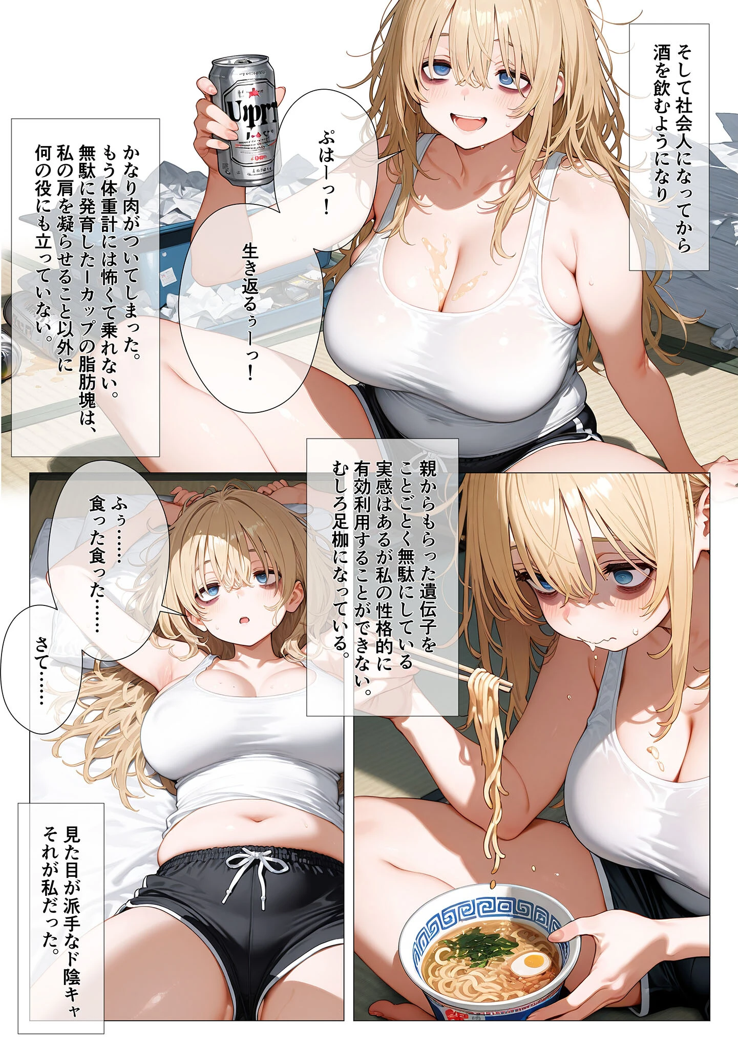 エロ漫画の国のアリス -29歳限界女子が漫画の世界を堪能する- モザイク版ページ5