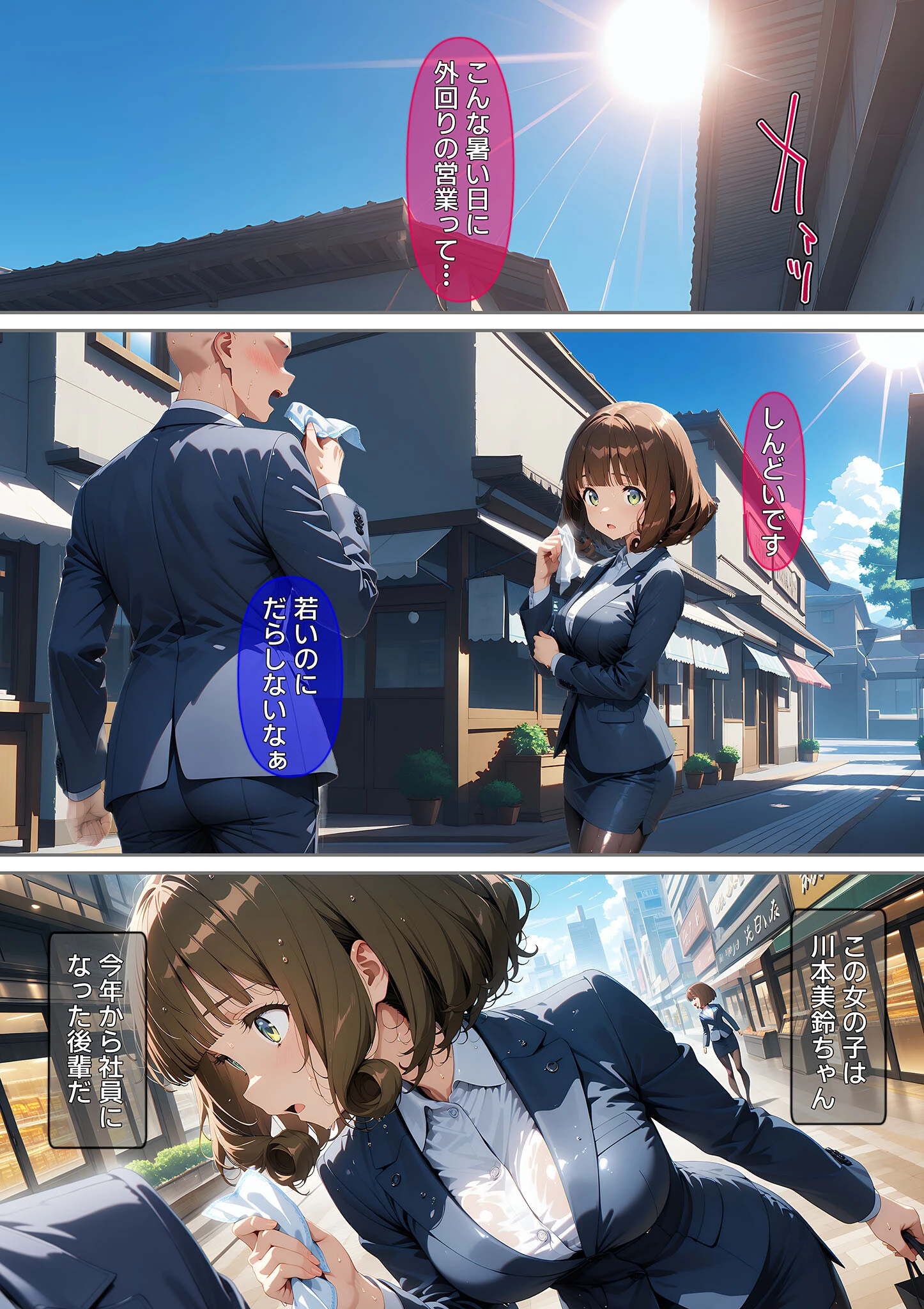 熱中症で倒れた後輩ちゃんを●●●する話 モザイク版ページ3