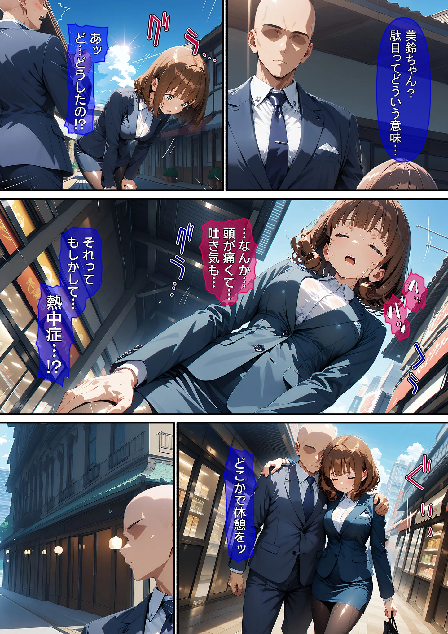 熱中症で倒れた後輩ちゃんを●●●する話 モザイク版ページ6