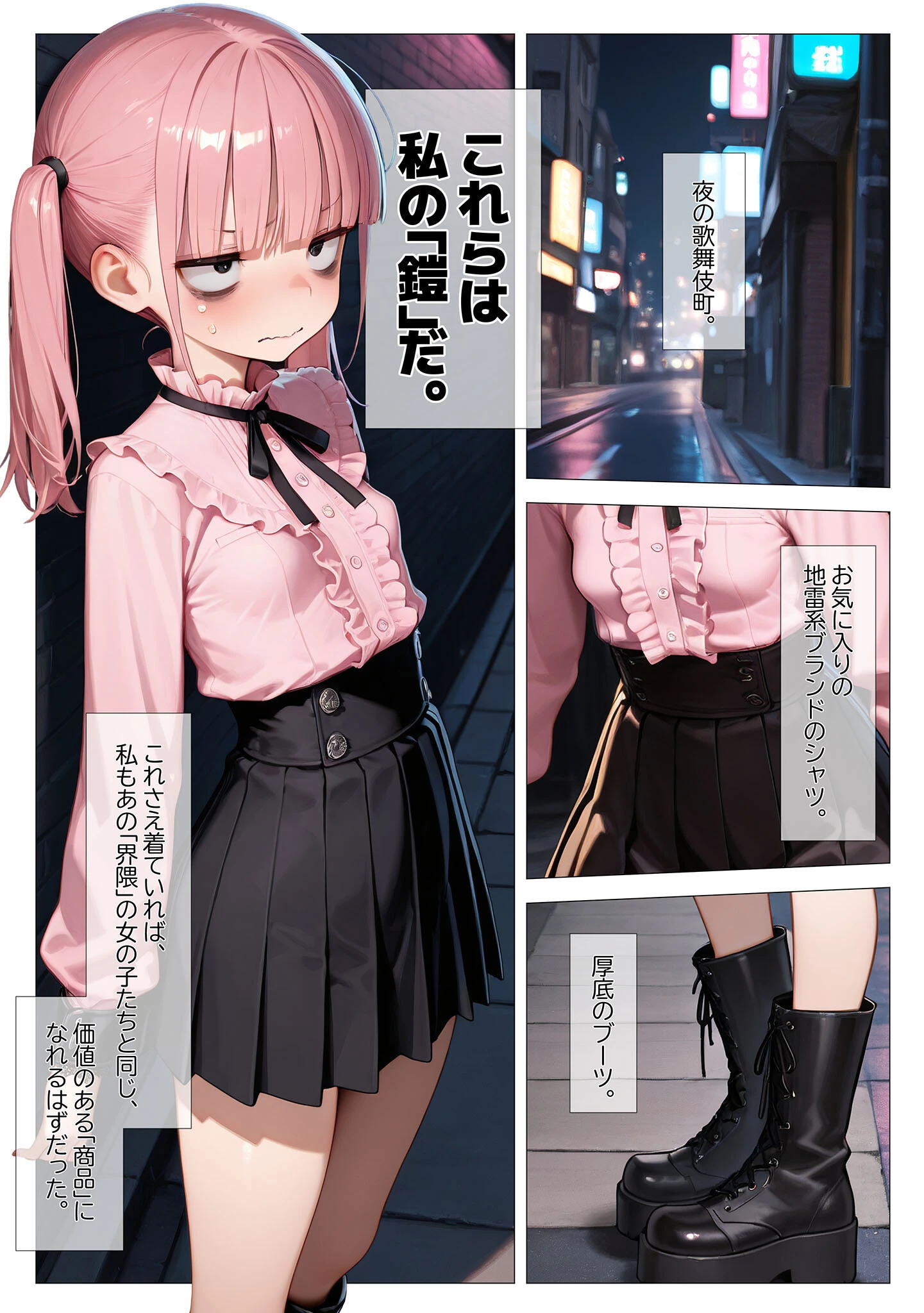 地雷系ブス、おじさんを買う。 モザイク版ページ3
