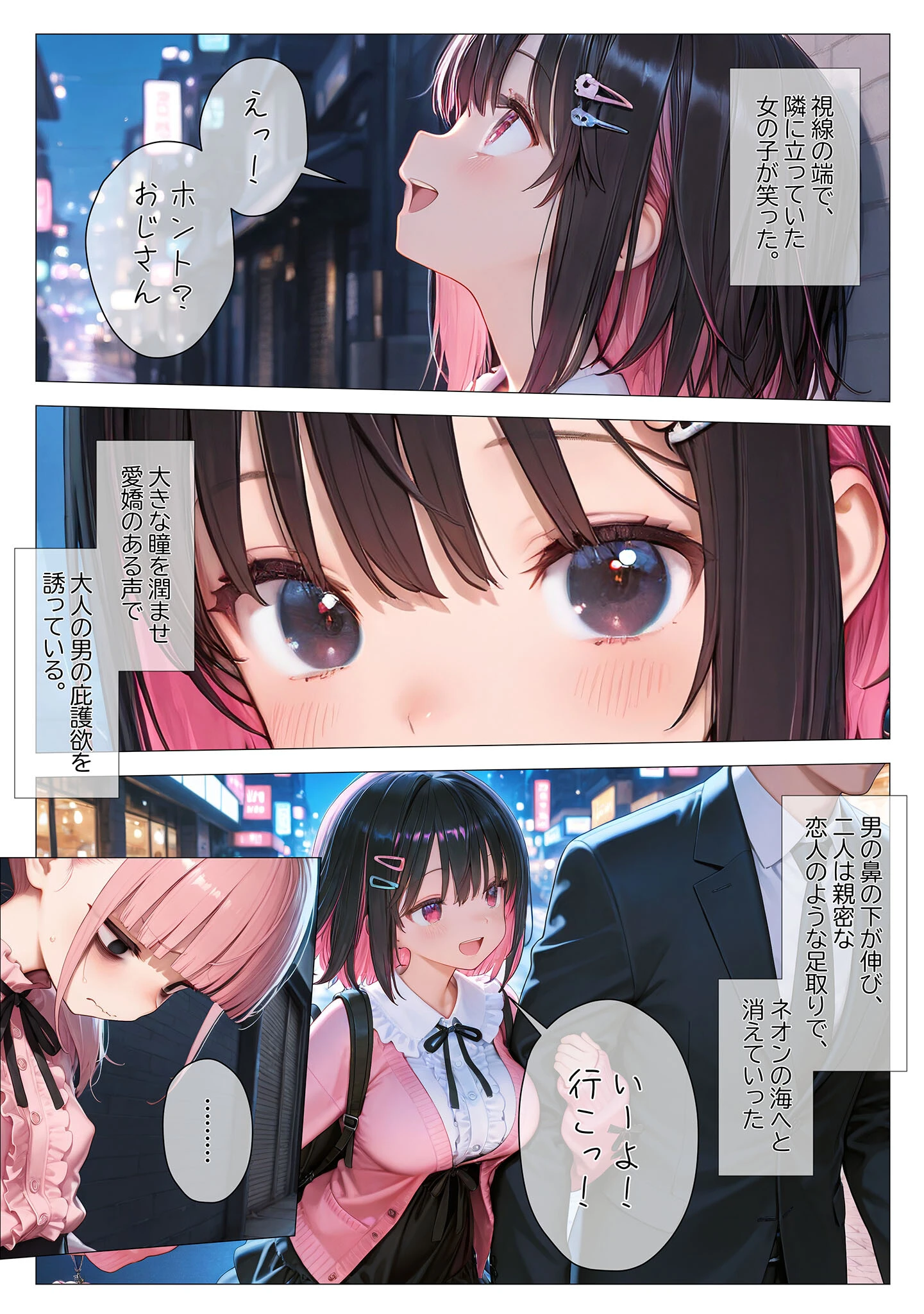地雷系ブス、おじさんを買う。 モザイク版ページ4