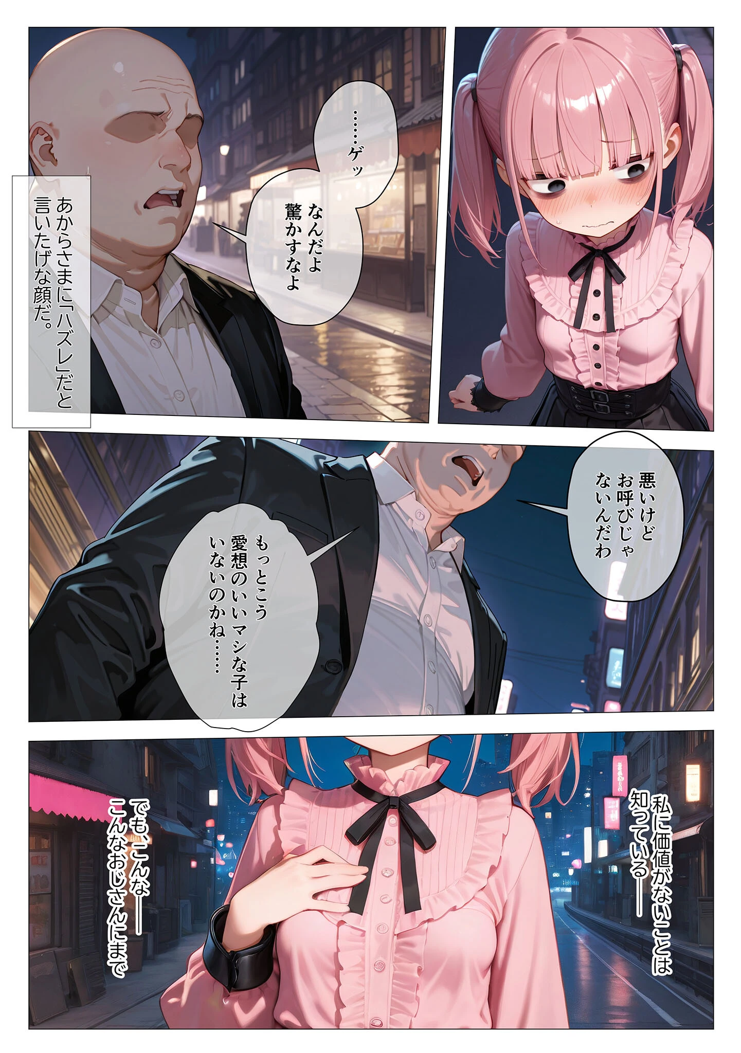 地雷系ブス、おじさんを買う。 モザイク版ページ8