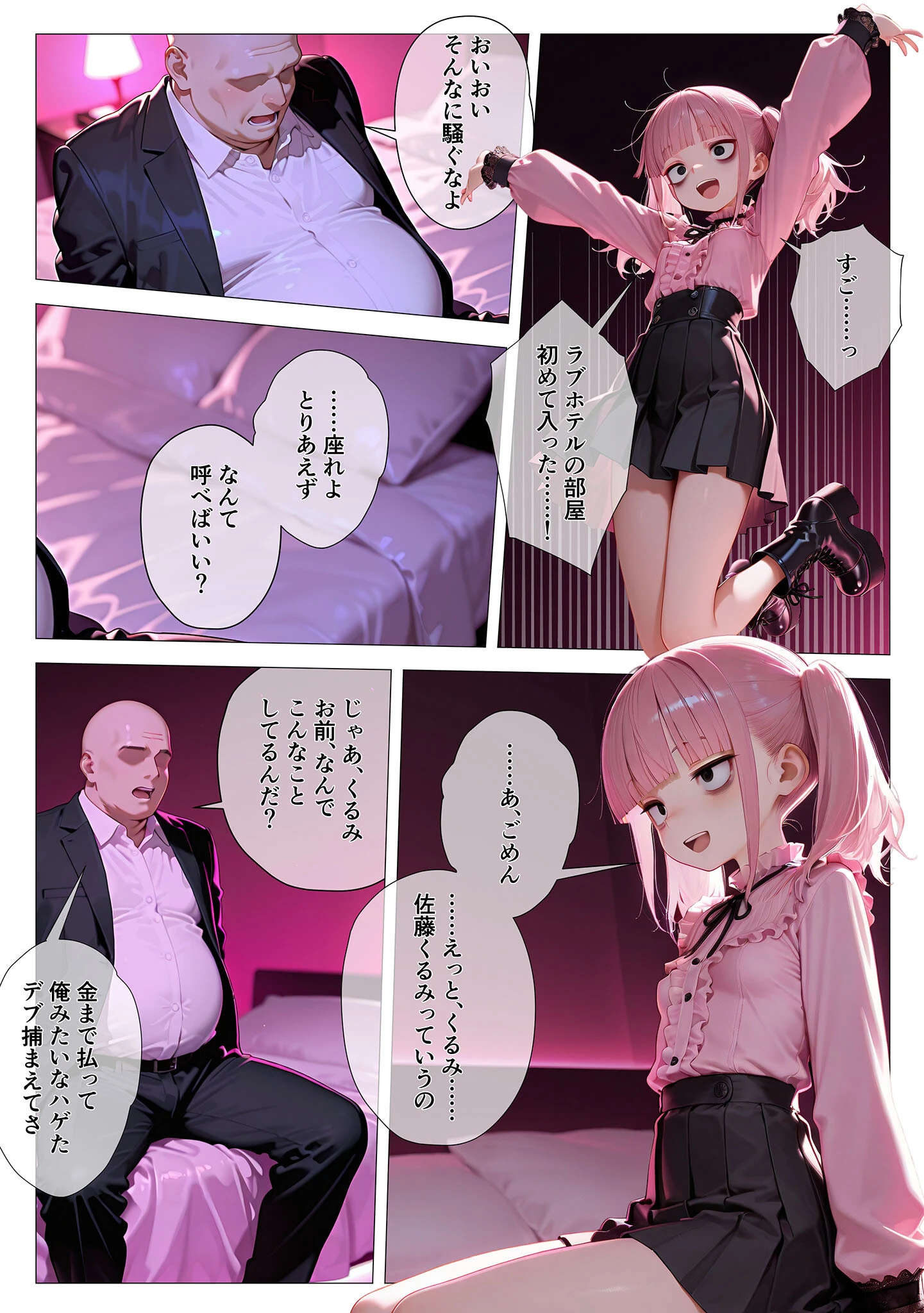 地雷系ブス、おじさんを買う。 モザイク版ページ13