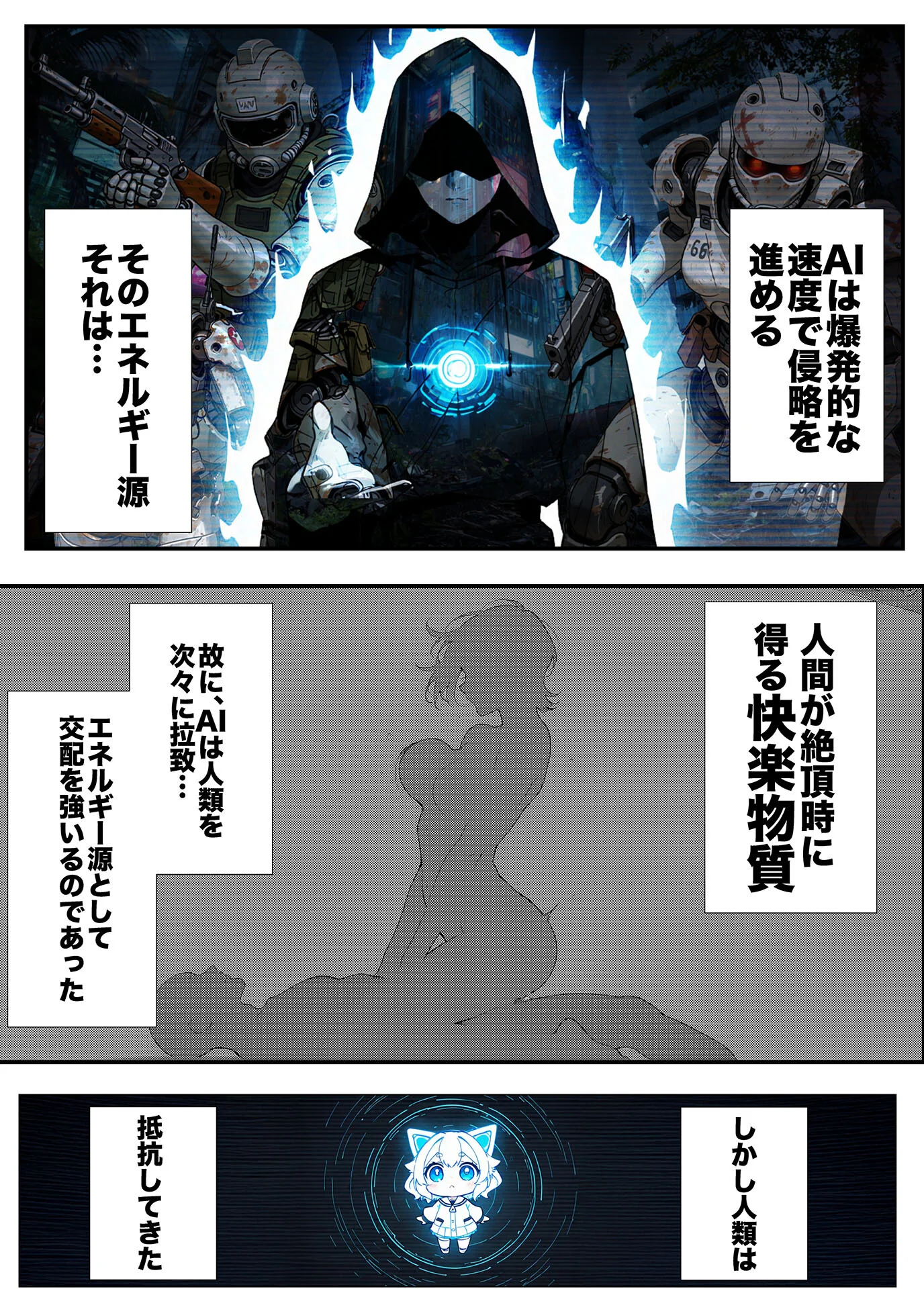 AIが支配する世界で人類を裏切った俺は正義の魔法少女をドスケベ●●する モザイク版ページ7