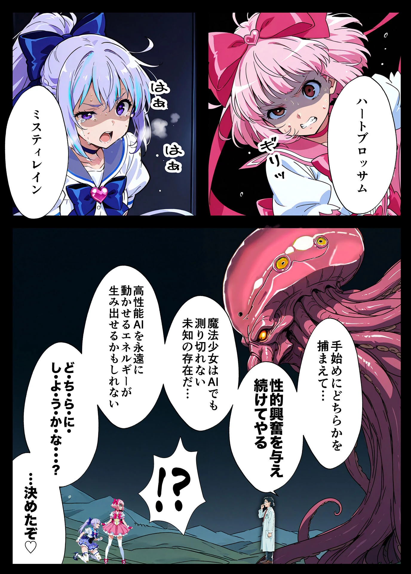 AIが支配する世界で人類を裏切った俺は正義の魔法少女をドスケベ●●する モザイク版ページ15