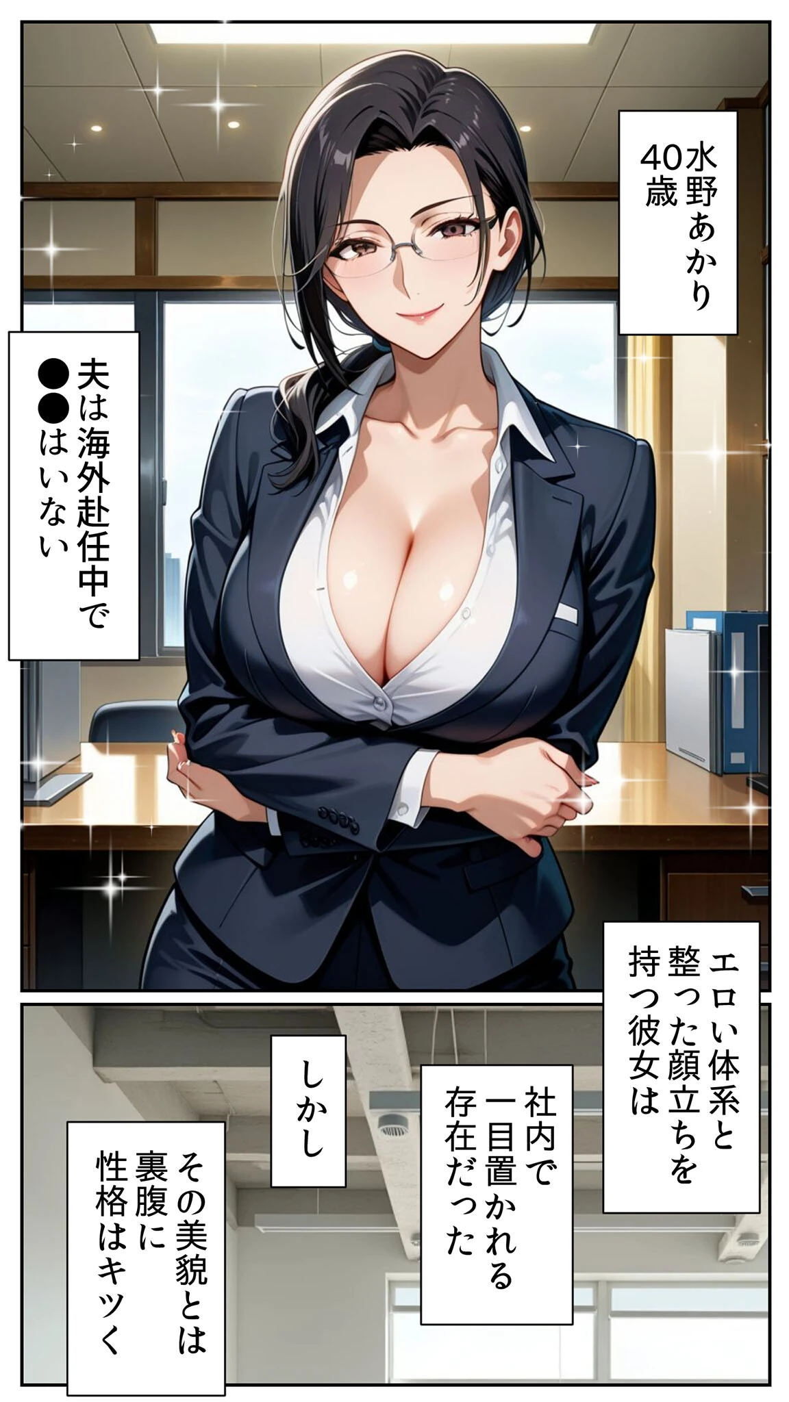 ●●アプリと人妻お局の淫らな堕落 〜社内一のエロい女を思いのままに〜 モザイク版ページ6