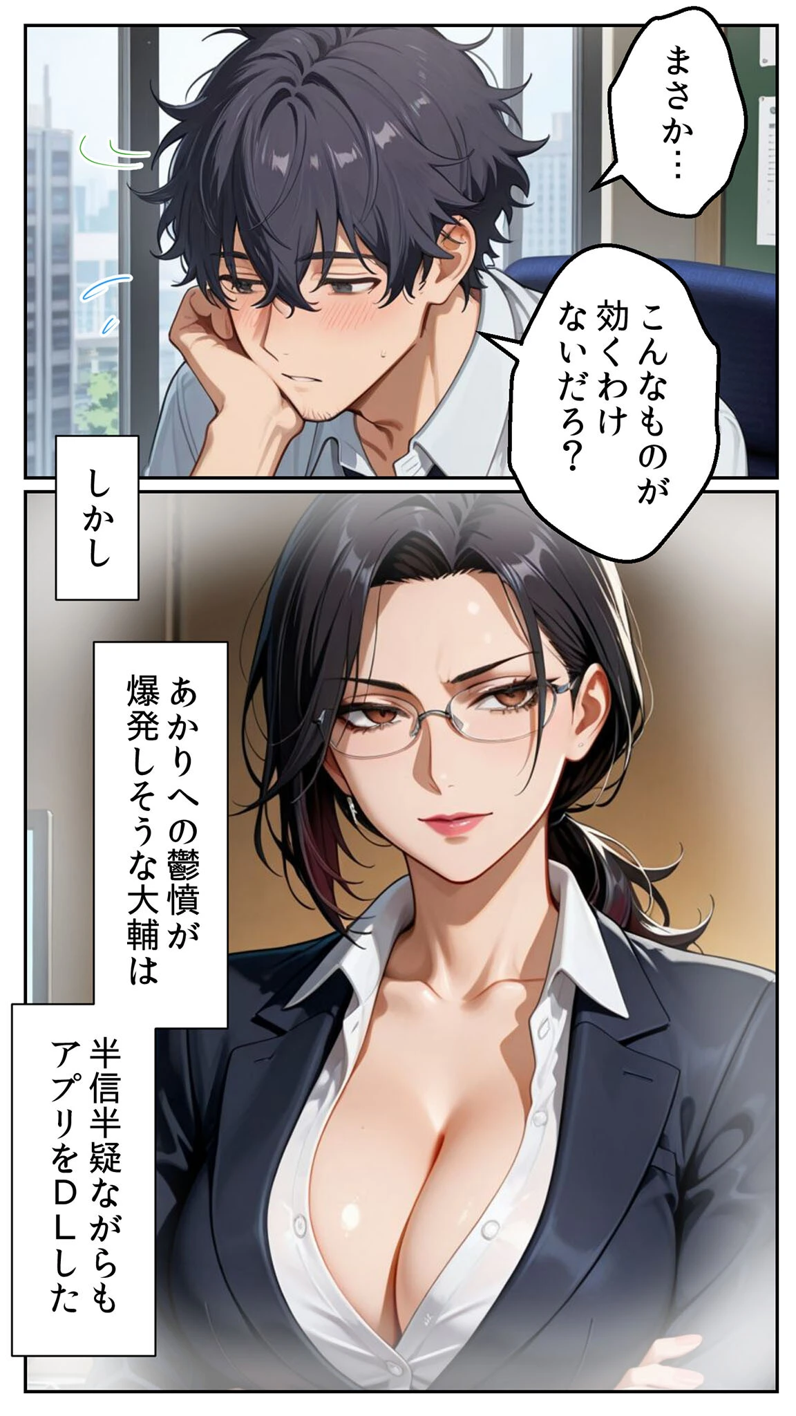 ●●アプリと人妻お局の淫らな堕落 〜社内一のエロい女を思いのままに〜 モザイク版ページ14