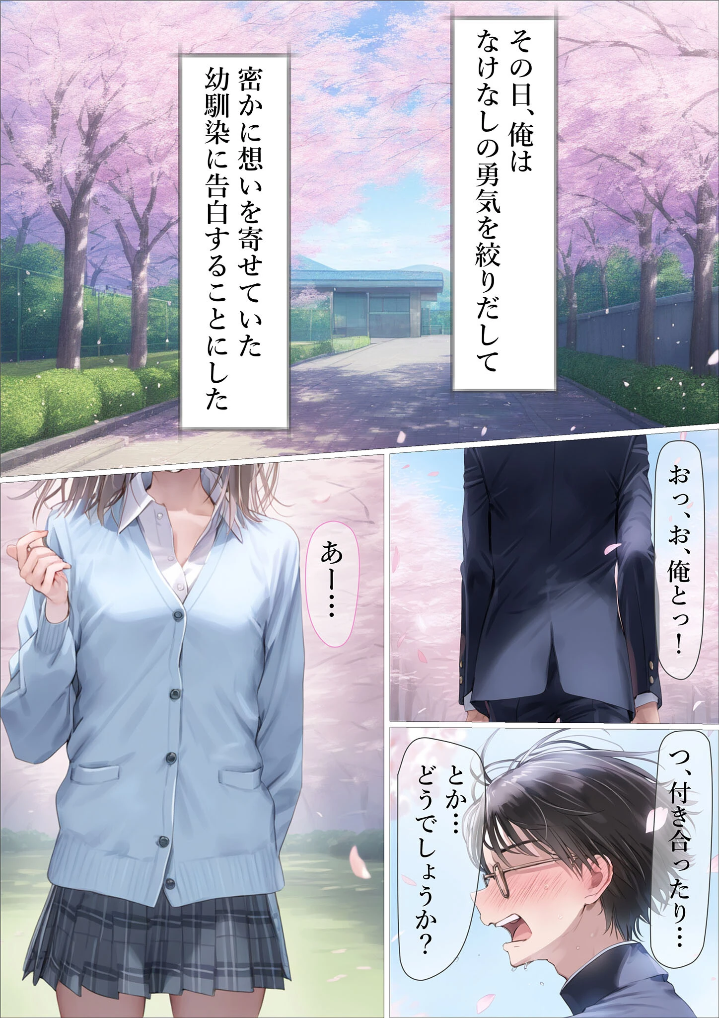 幼馴染が無理やりSEXさせられてるとこに遭遇したら モザイク版ページ3