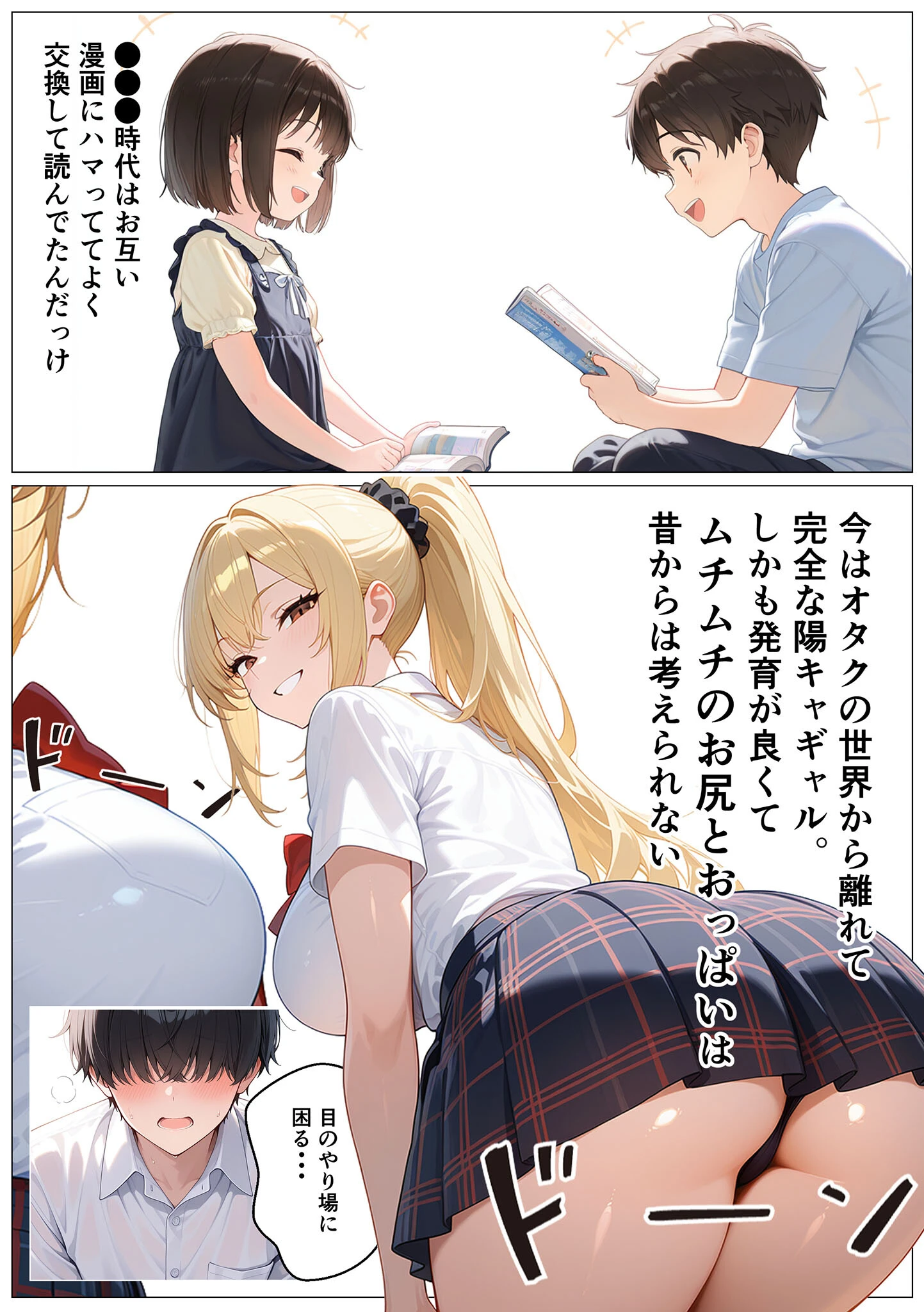 幼馴染の爆乳ギャルが陰キャオタクのデカチ●中毒になった話 モザイク版ページ5