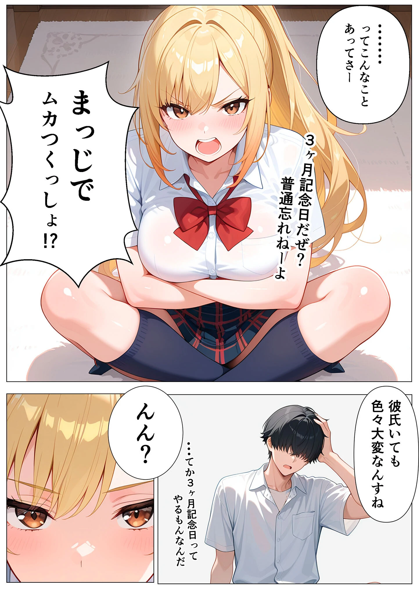 幼馴染の爆乳ギャルが陰キャオタクのデカチ●中毒になった話 モザイク版ページ9