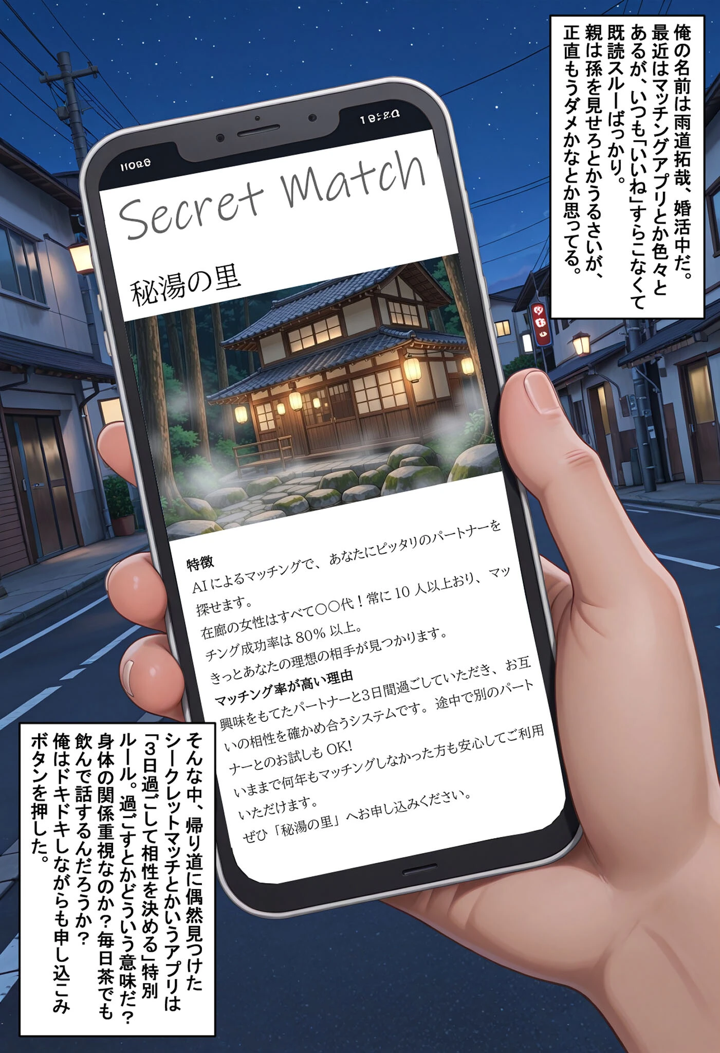 秘湯deマッチング 非モテの俺に訪れた征服人生 モザイク版ページ3