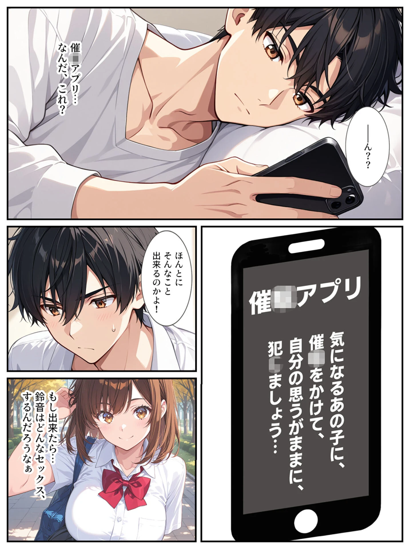 幼馴染が爆乳になったので●●アプリでヤっちゃいました! モザイク版ページ6