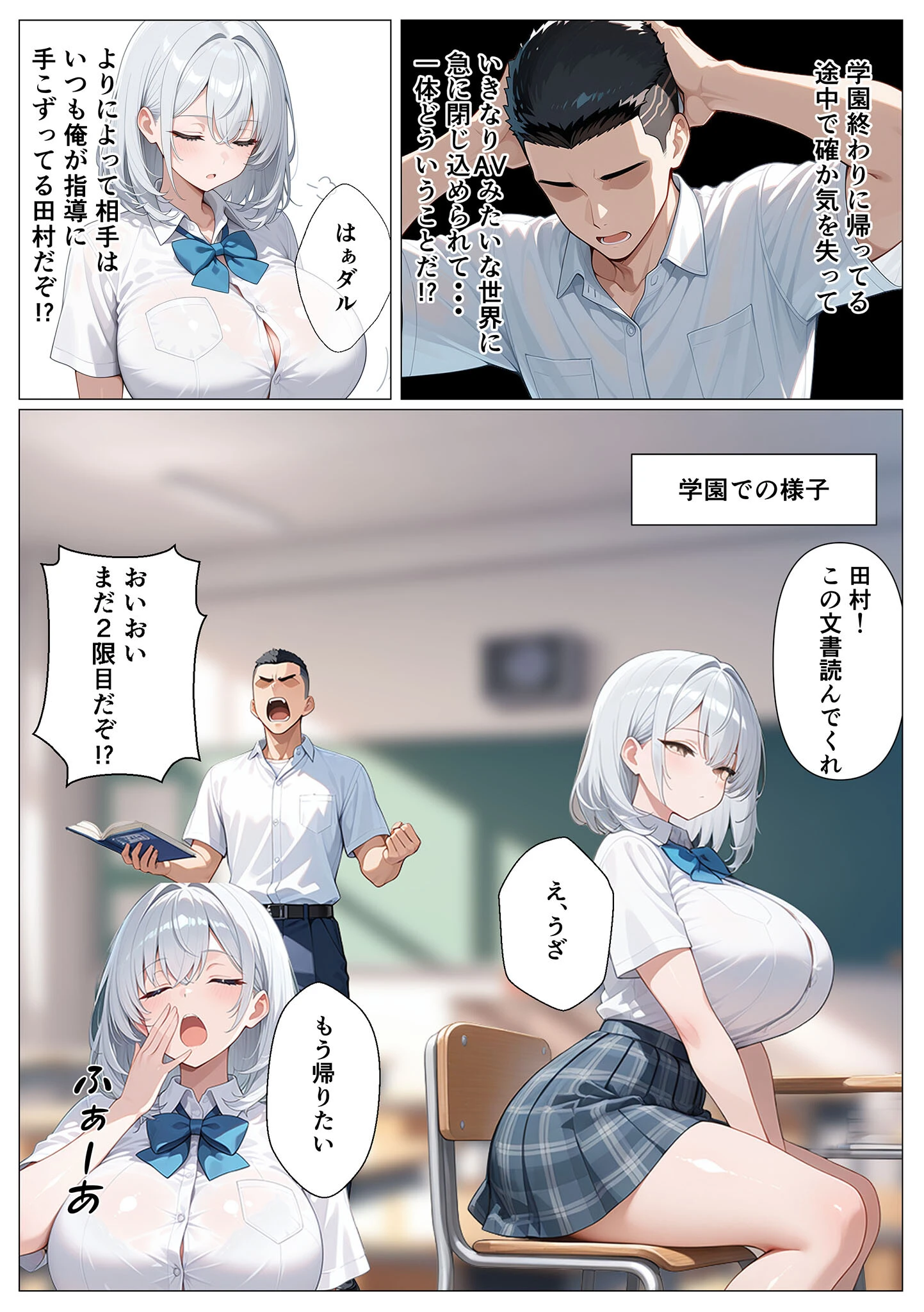 教え子のダウナーギャルをイかせないと出られない部屋 モザイク版ページ5