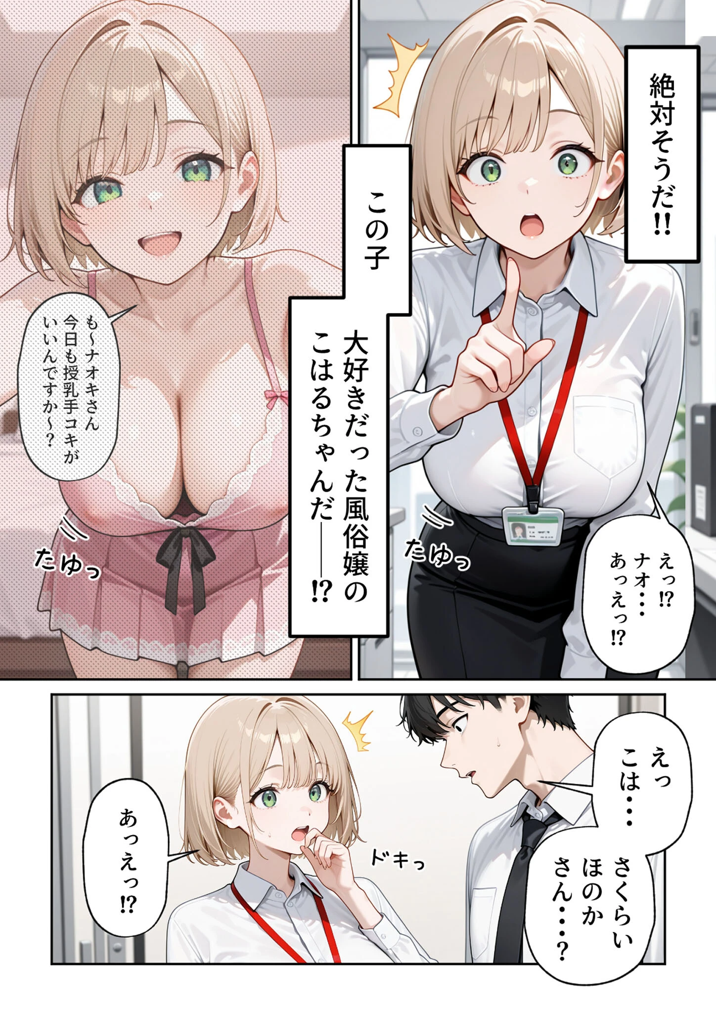 大好きな風俗嬢が新卒OLとして俺の部下になった話（1） モザイク版ページ17
