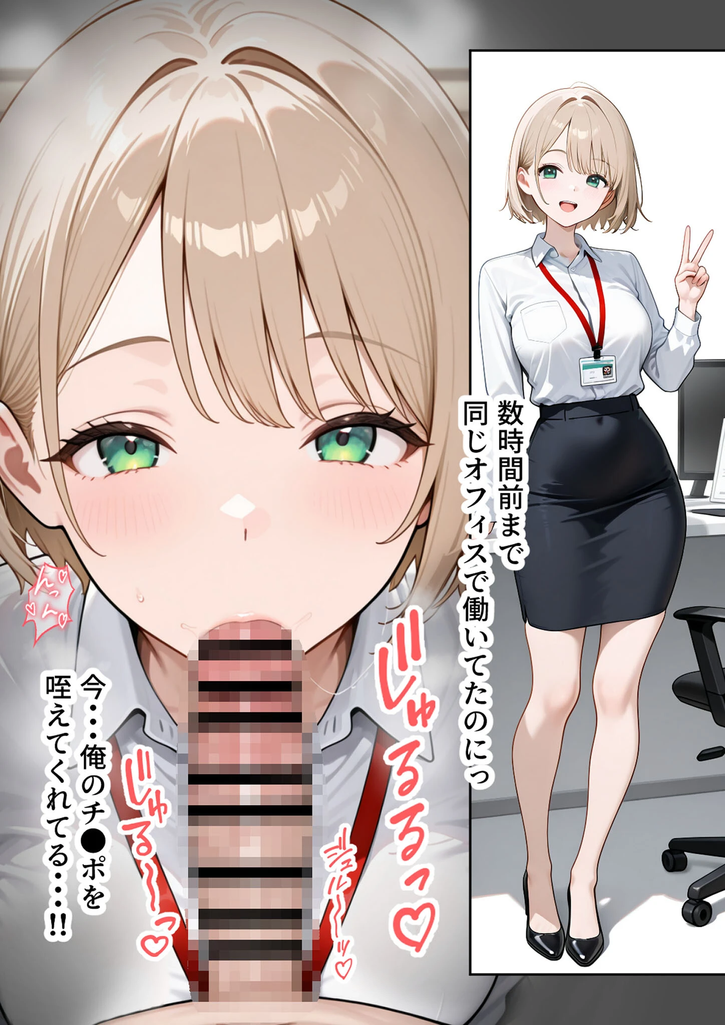 大好きな風俗嬢が新卒OLとして俺の部下になった話（1） モザイク版ページ41