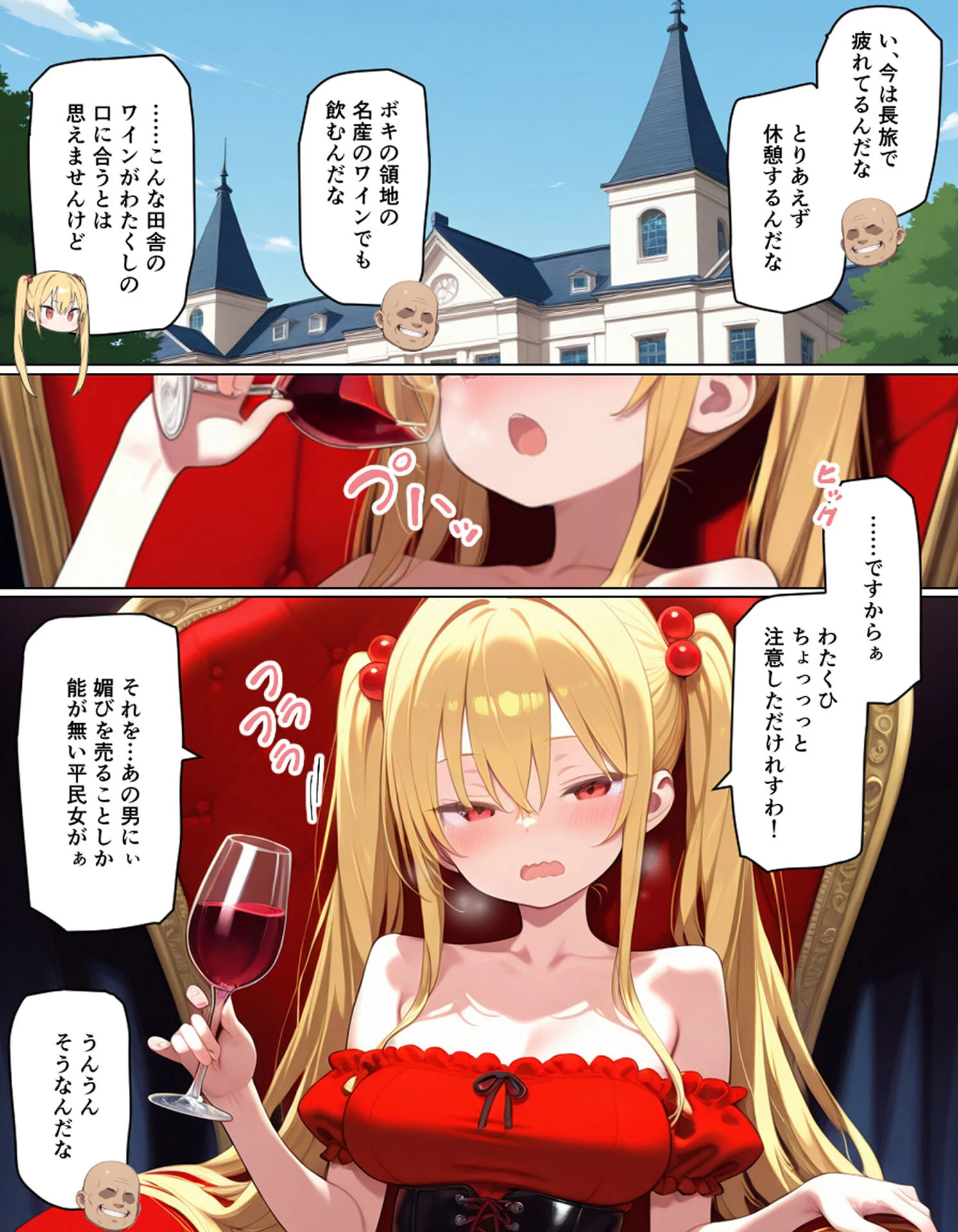 婚約破棄された悪役令嬢が豚貴族に嫁がされて来たので堕とす。あとヒロインも愛人にする。 モザイク版ページ7