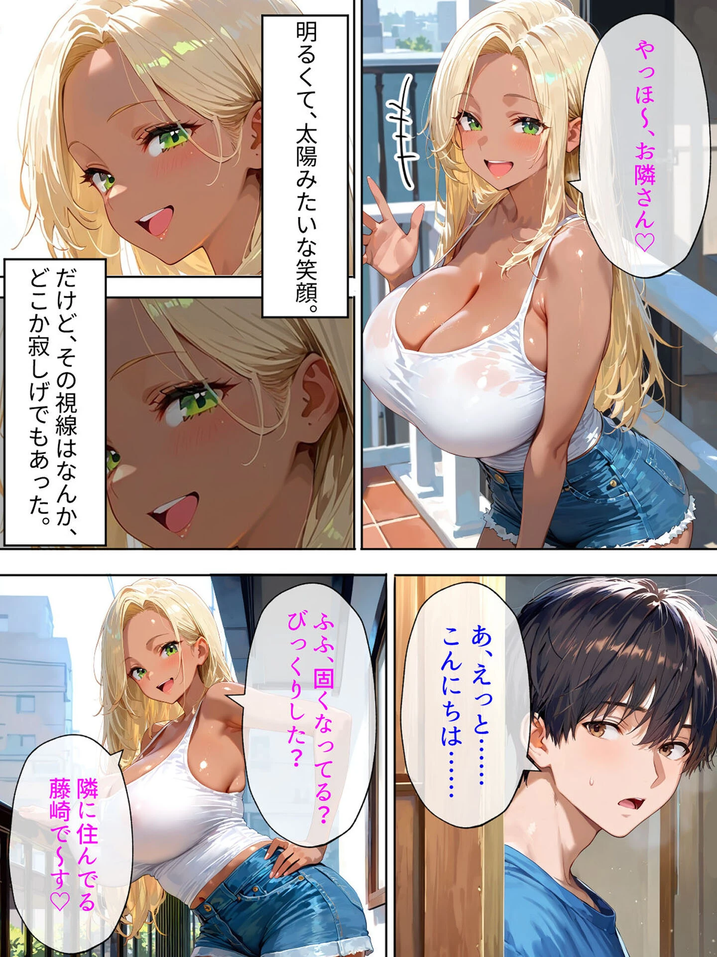 隣の黒ギャル人妻は、寂しがり屋だった。 モザイク版ページ5